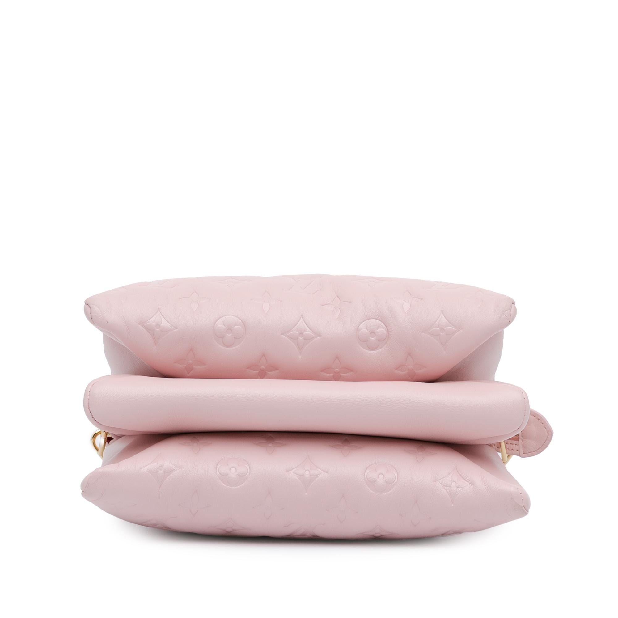 Louis Vuitton Monogram Embossed Puffy Lambskin Coussin PM (SHG-WEpuPS)