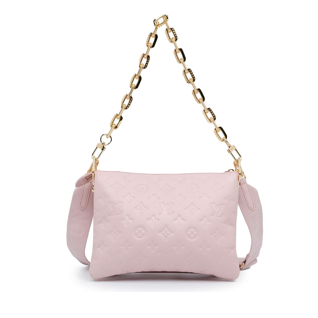 Louis Vuitton Monogram Embossed Puffy Lambskin Coussin PM