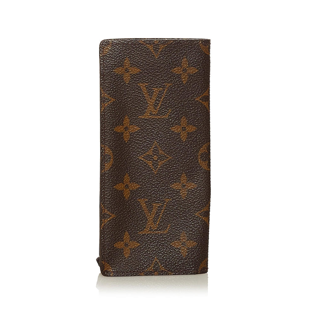 Louis Vuitton Monogram Etui a Lunettes Simple Eyeglass Case (SHG-34882)