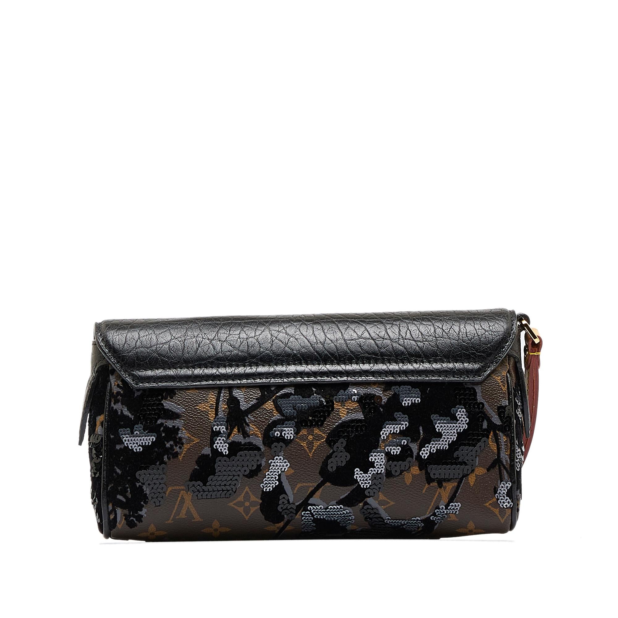 Louis Vuitton Monogram Fleur De Jais Manege Clutch (SHG-psHwUg)