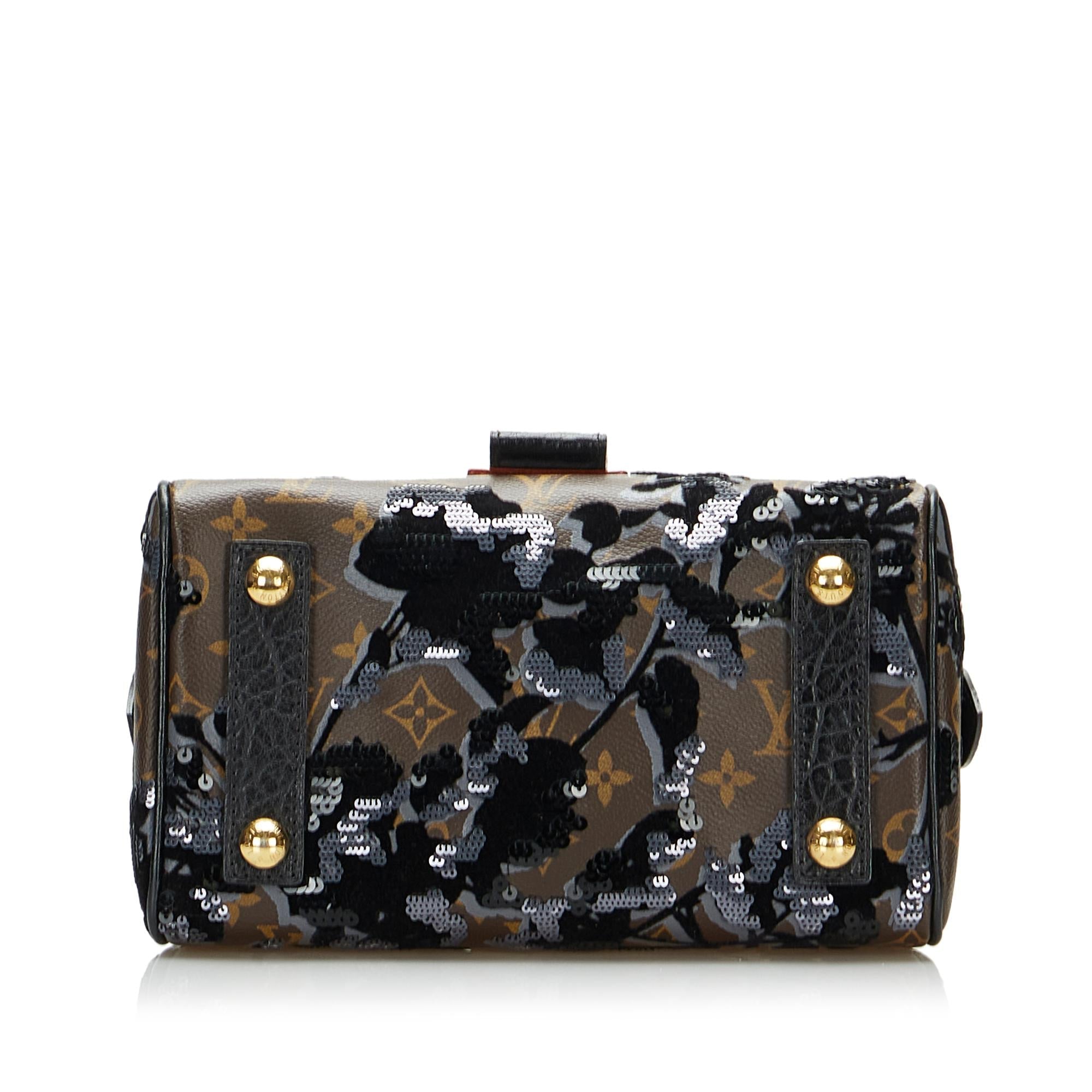 Louis Vuitton Monogram Fleur de Jais Carrousel (SHG-eexu39)