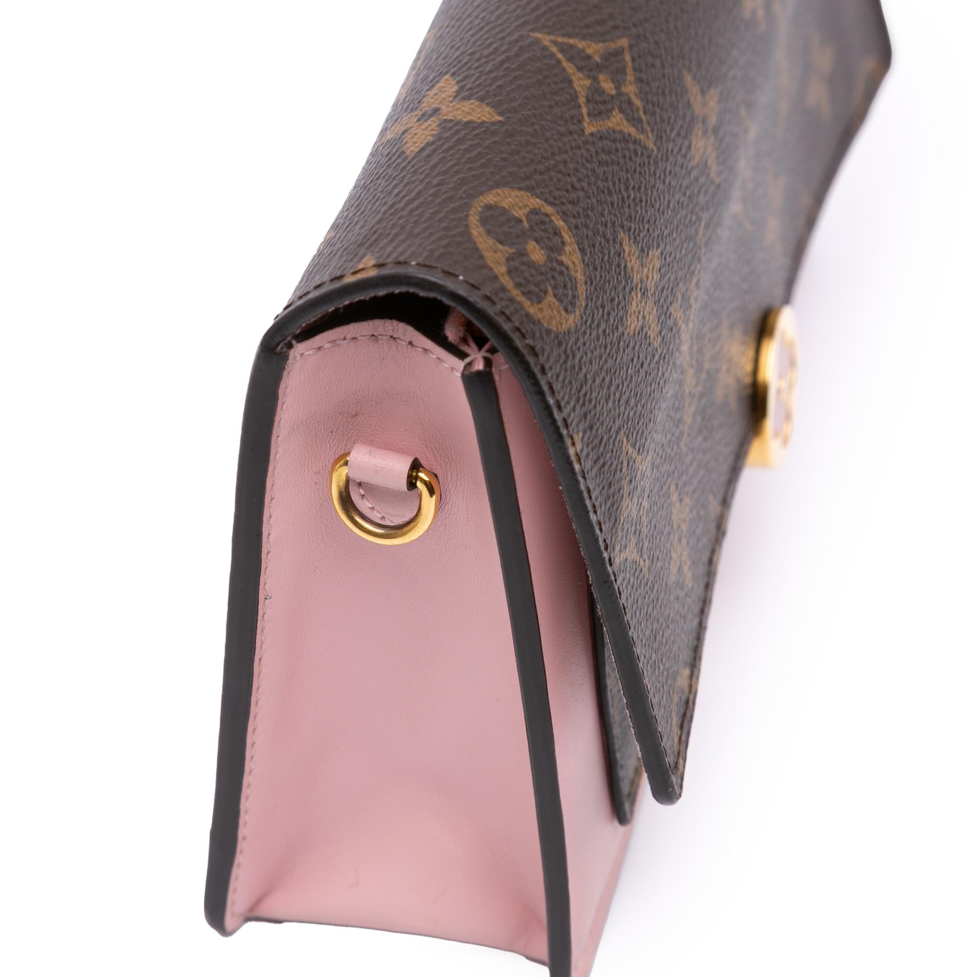 Louis Vuitton Monogram Flore Wallet On Chain