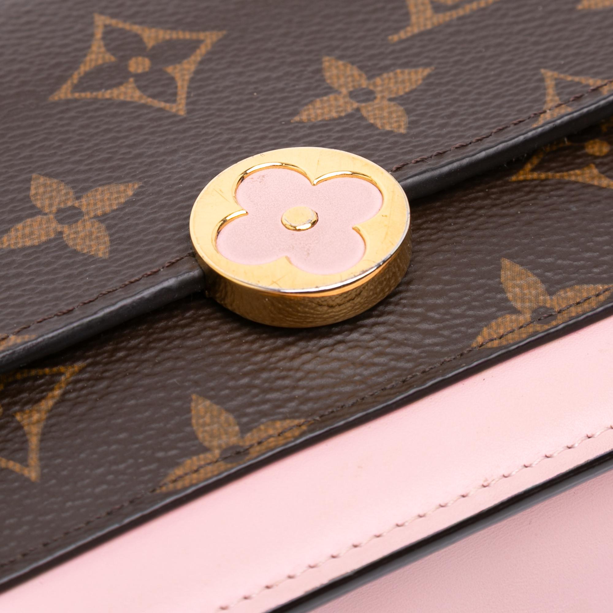 Louis Vuitton Monogram Flore Wallet On Chain