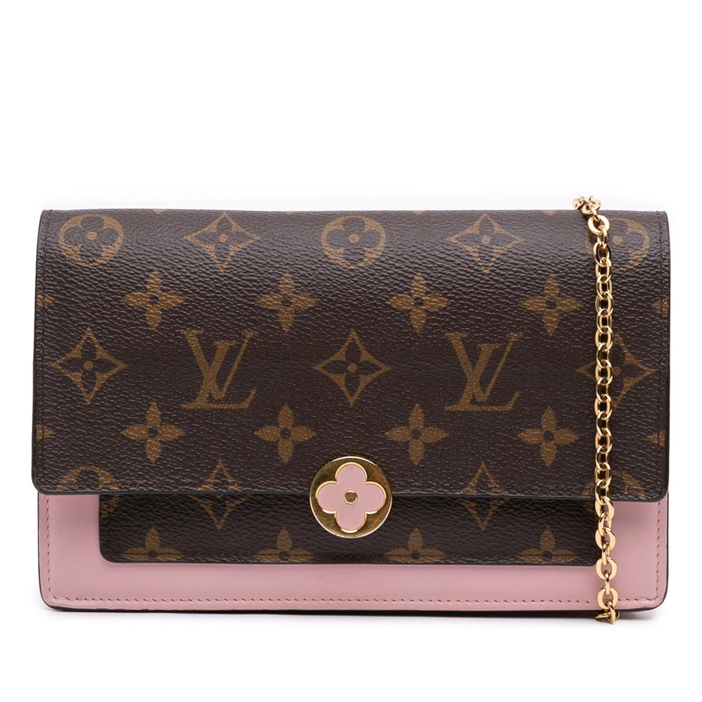 Louis Vuitton Monogram Flore Wallet On Chain