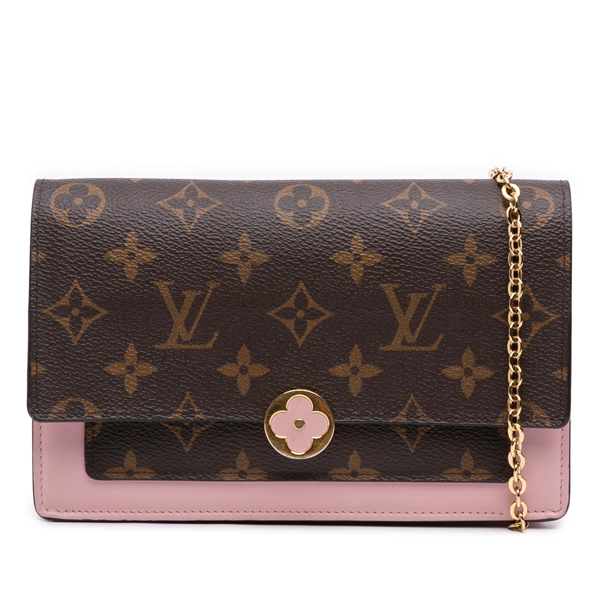 Louis Vuitton Monogram Flore Wallet On Chain