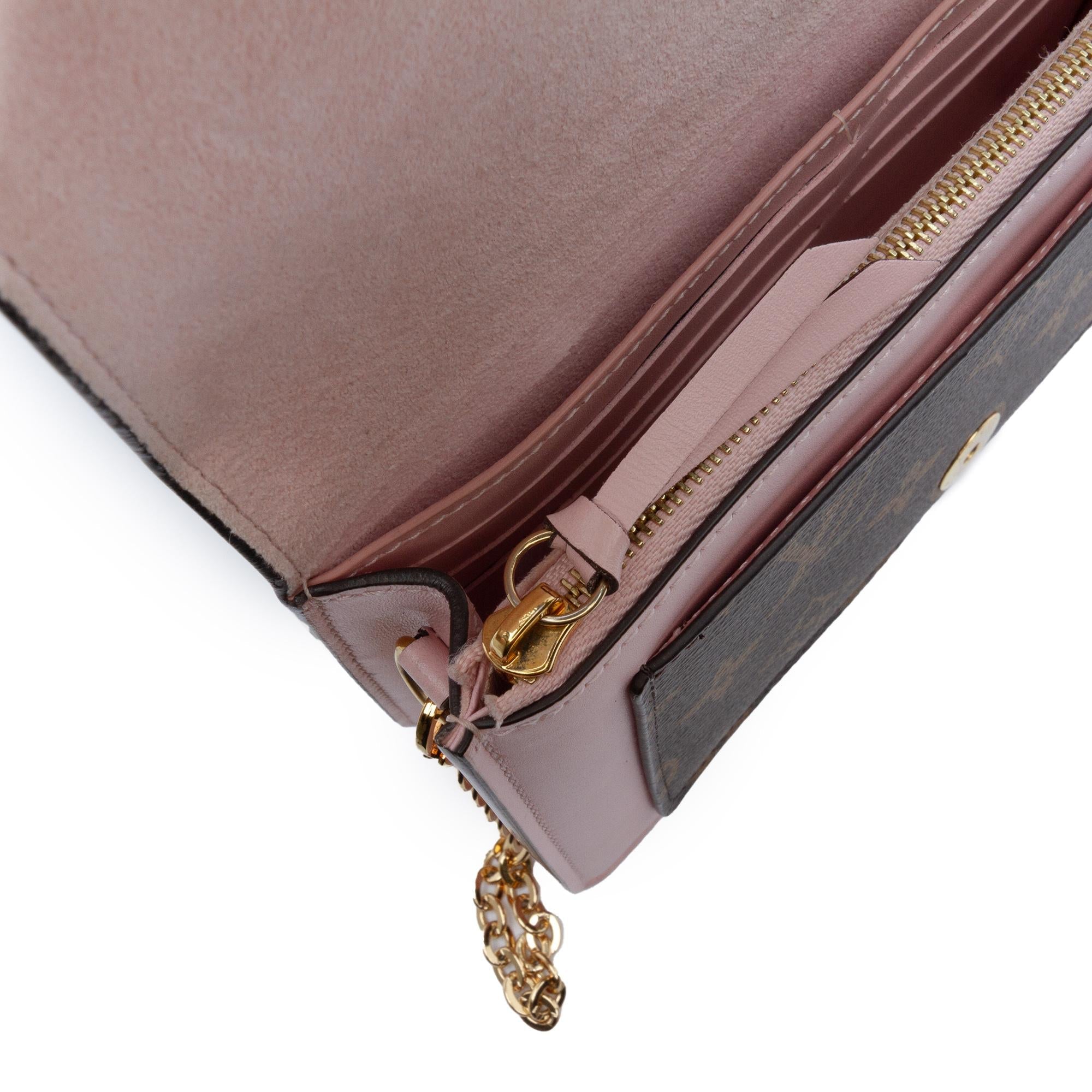 Louis Vuitton Monogram Flore Wallet On Chain