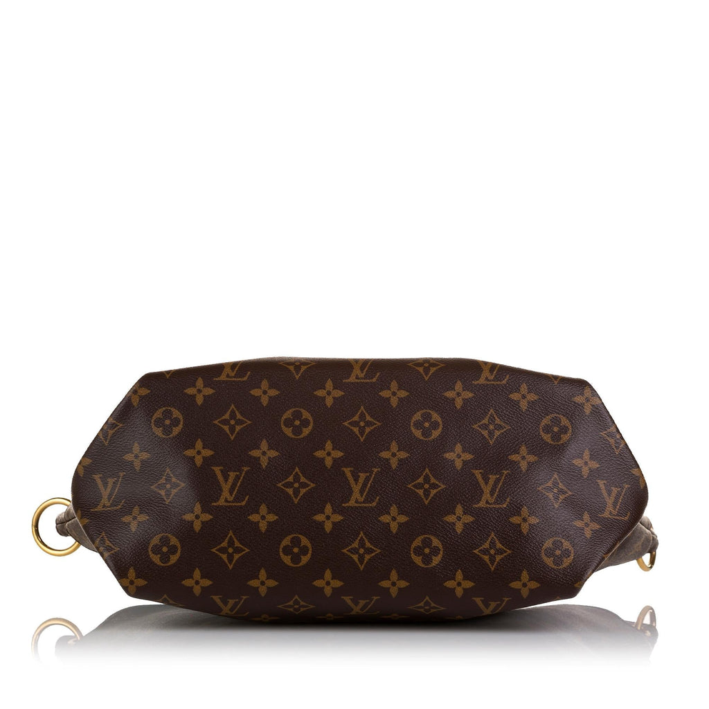 Louis Vuitton Monogram Flower Zipped Tote MM (SHG-W0LVmv)