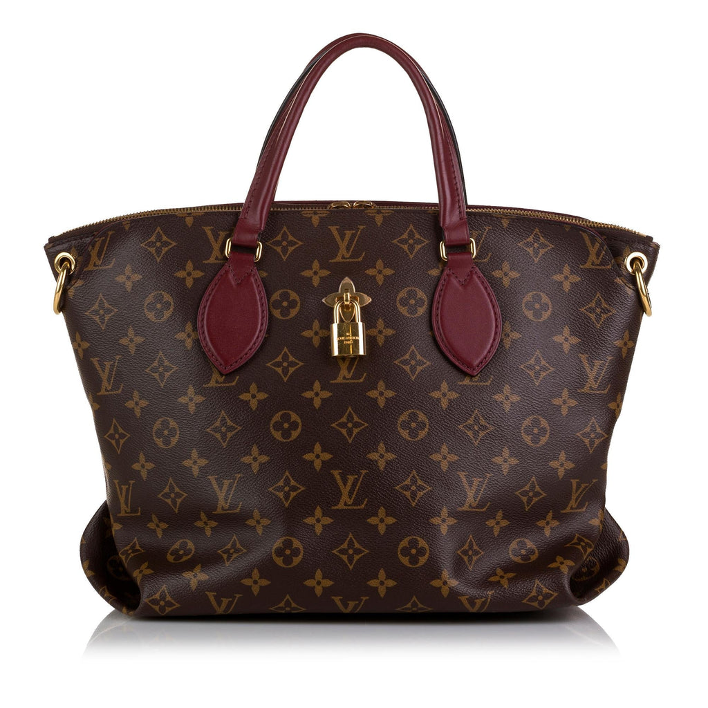 Louis Vuitton Monogram Flower Zipped Tote MM (SHG-W0LVmv)