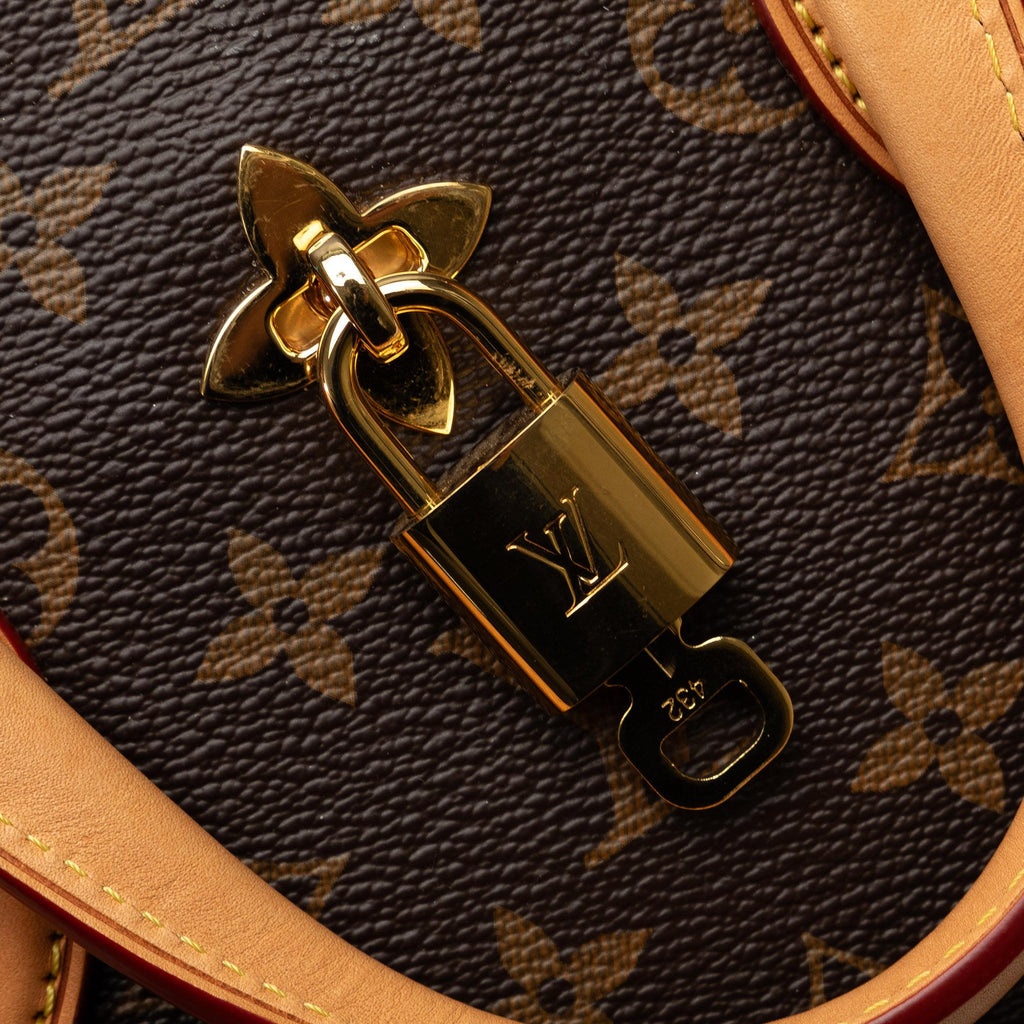 Louis Vuitton Monogram Flower Zipped Tote PM (SHG-y1X2fZ)