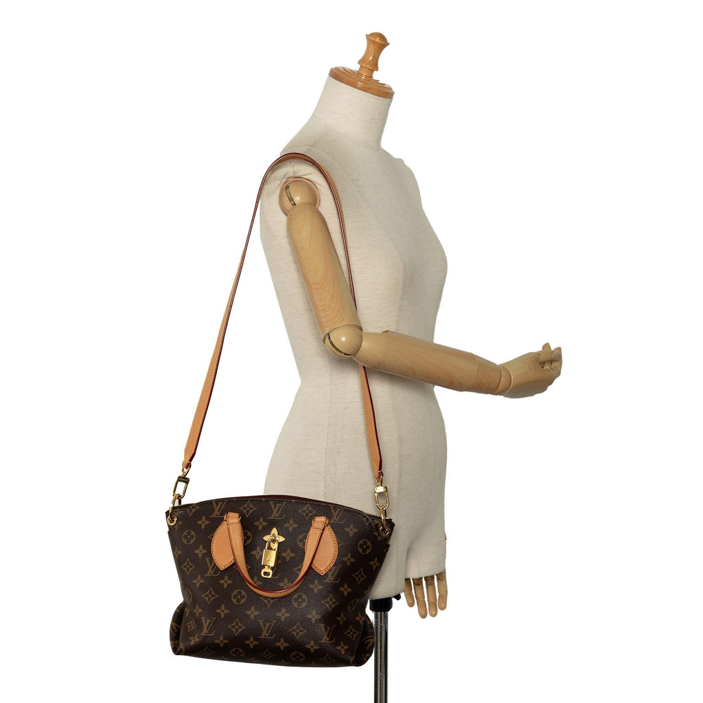 Louis Vuitton Monogram Flower Zipped Tote PM (SHG-y1X2fZ)