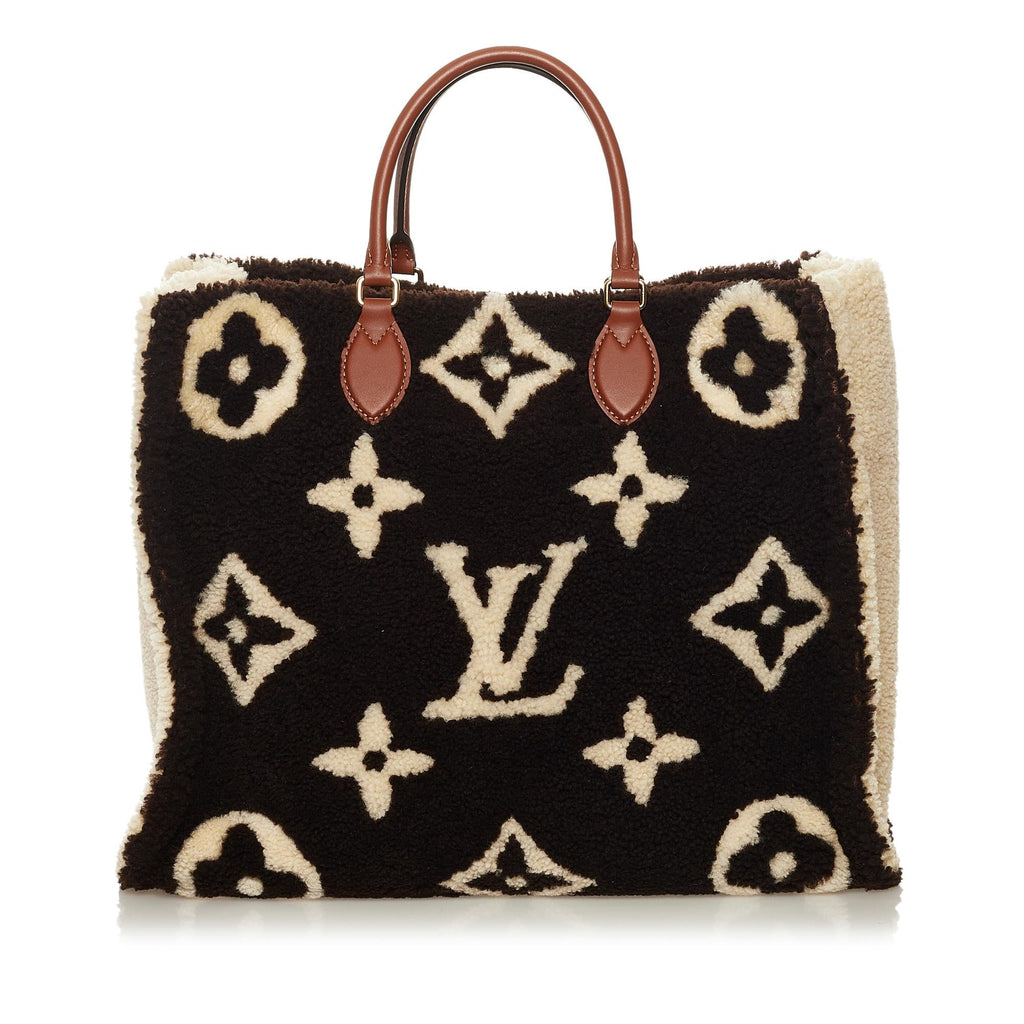 Louis Vuitton Monogram Giant Shearling Teddy Onthego GM (SHG-35056)