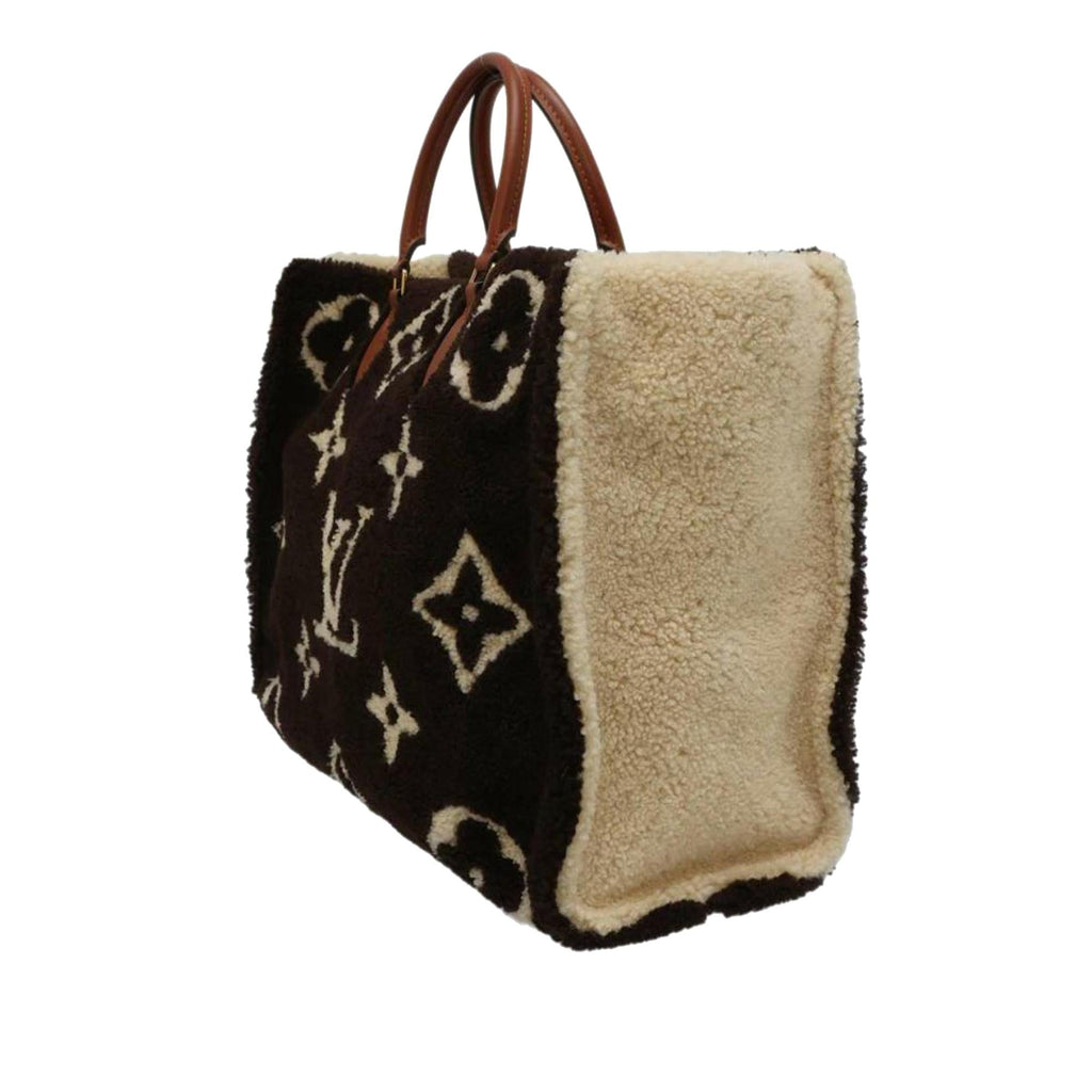 Louis Vuitton Monogram Giant Shearling Teddy Onthego GM (SHG-2cIPmB)