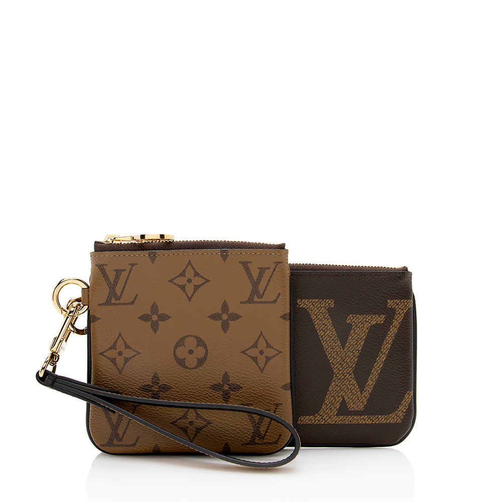 Louis Vuitton Monogram Giant Trio Pouch (SHF-20221)