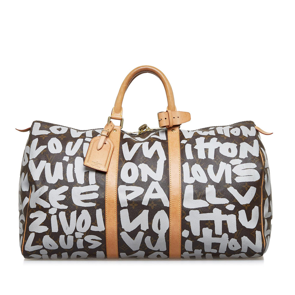 Louis Vuitton Monogram Graffiti Keepall 50 (SHG-PDztEU)