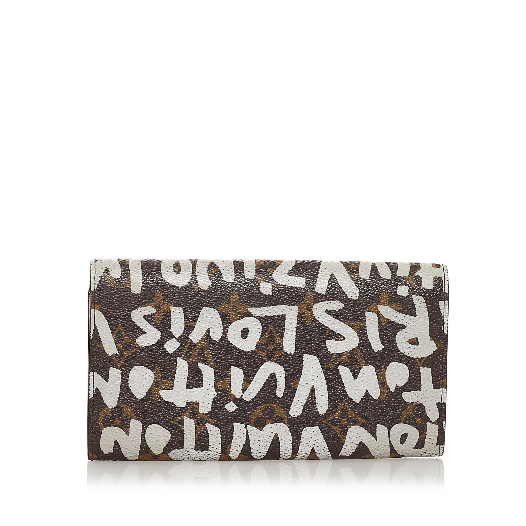 Louis Vuitton Monogram Graffiti Stephen Sprouse Long Wallet (SHG-33739)