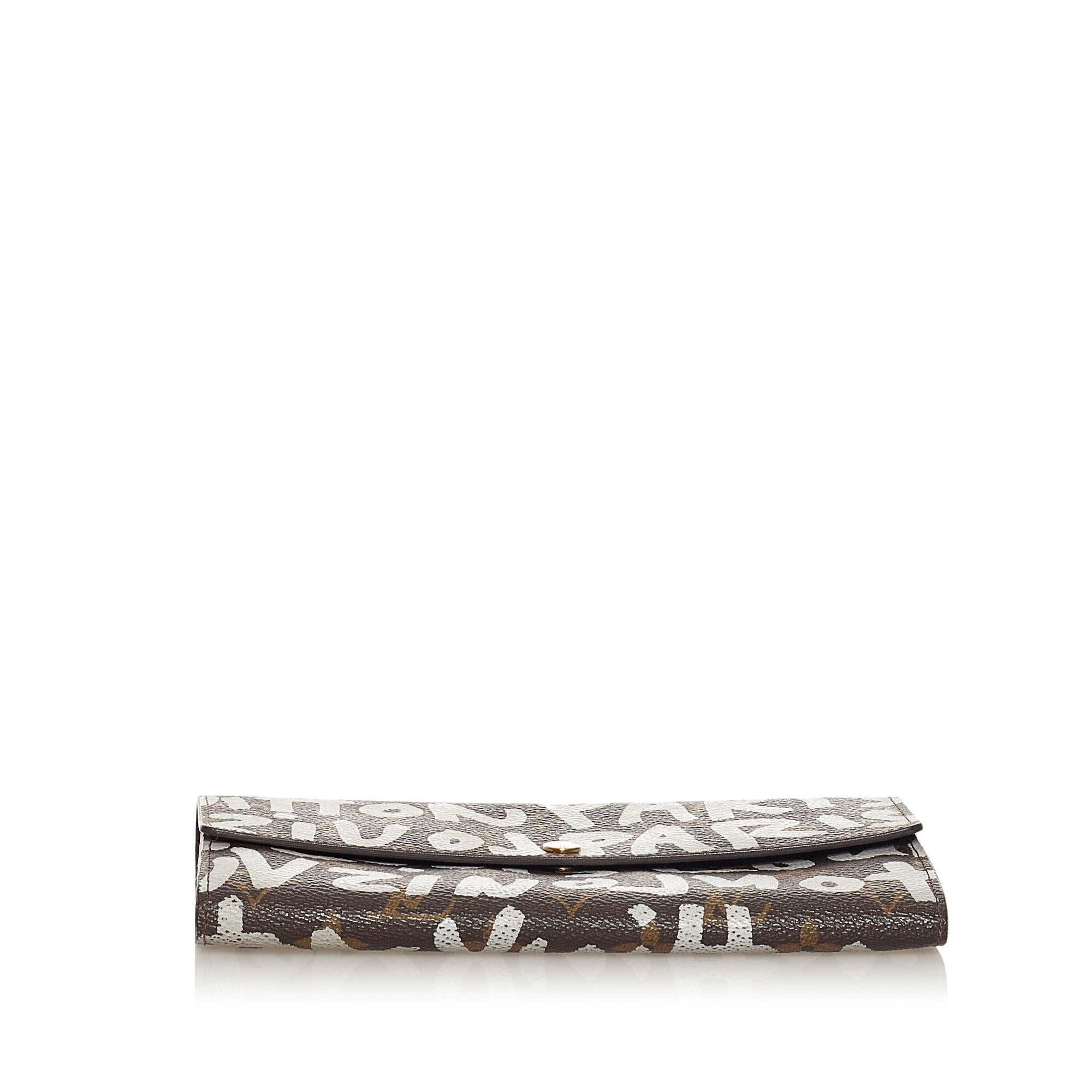 Louis Vuitton Monogram Graffiti Stephen Sprouse Long Wallet (SHG-33739)