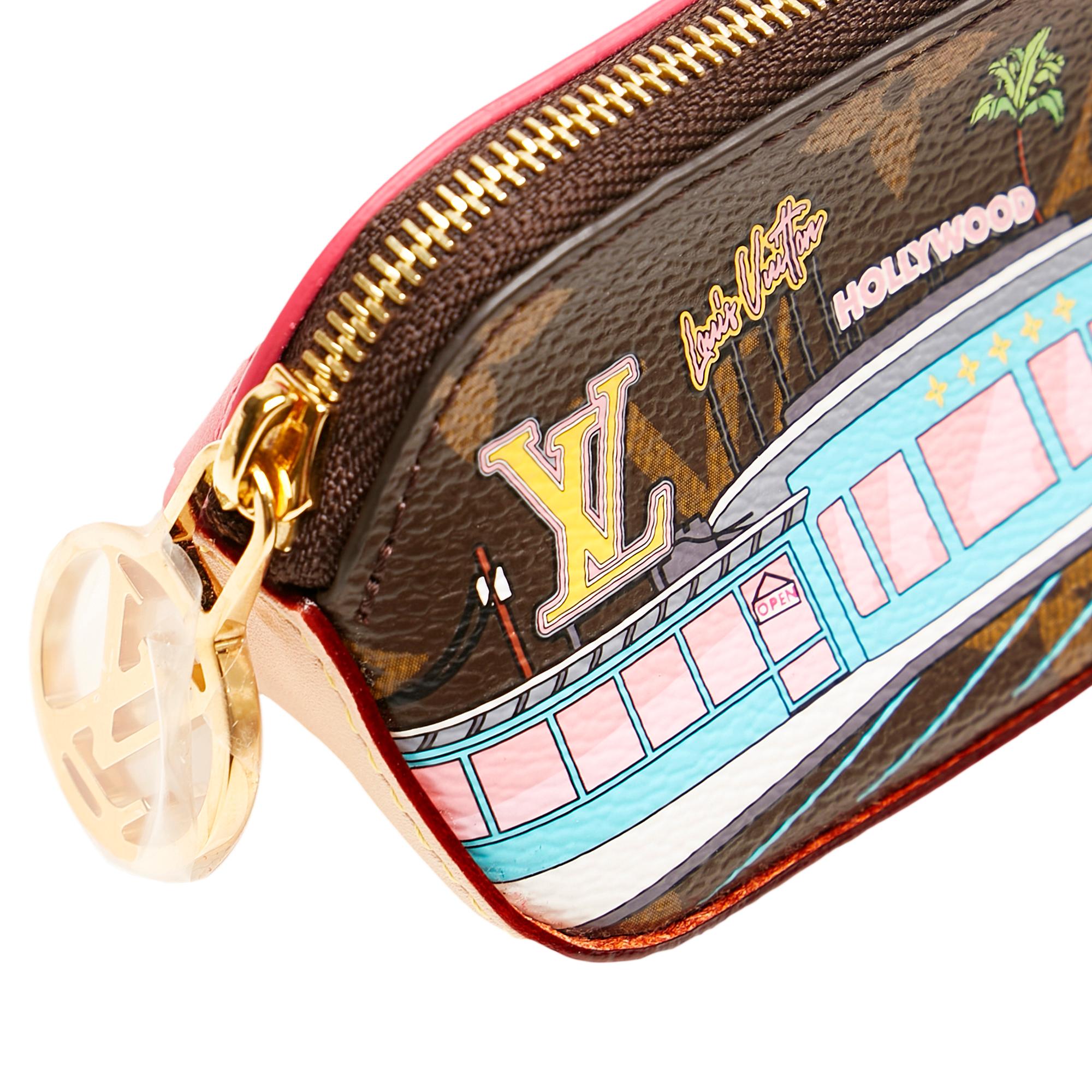 Louis Vuitton Monogram Hollywood Xmas Elizabeth Pencil Case (SHG-33476)