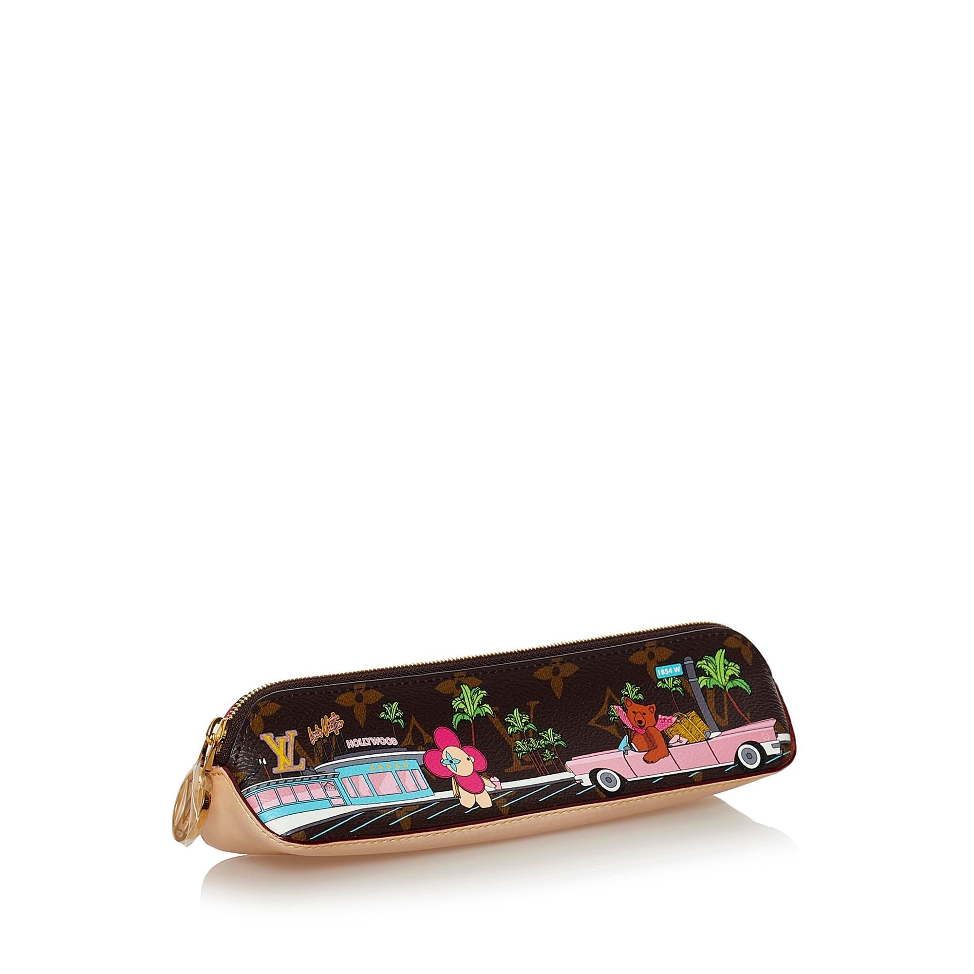 Louis Vuitton Monogram Hollywood Xmas Elizabeth Pencil Case (SHG-33476)