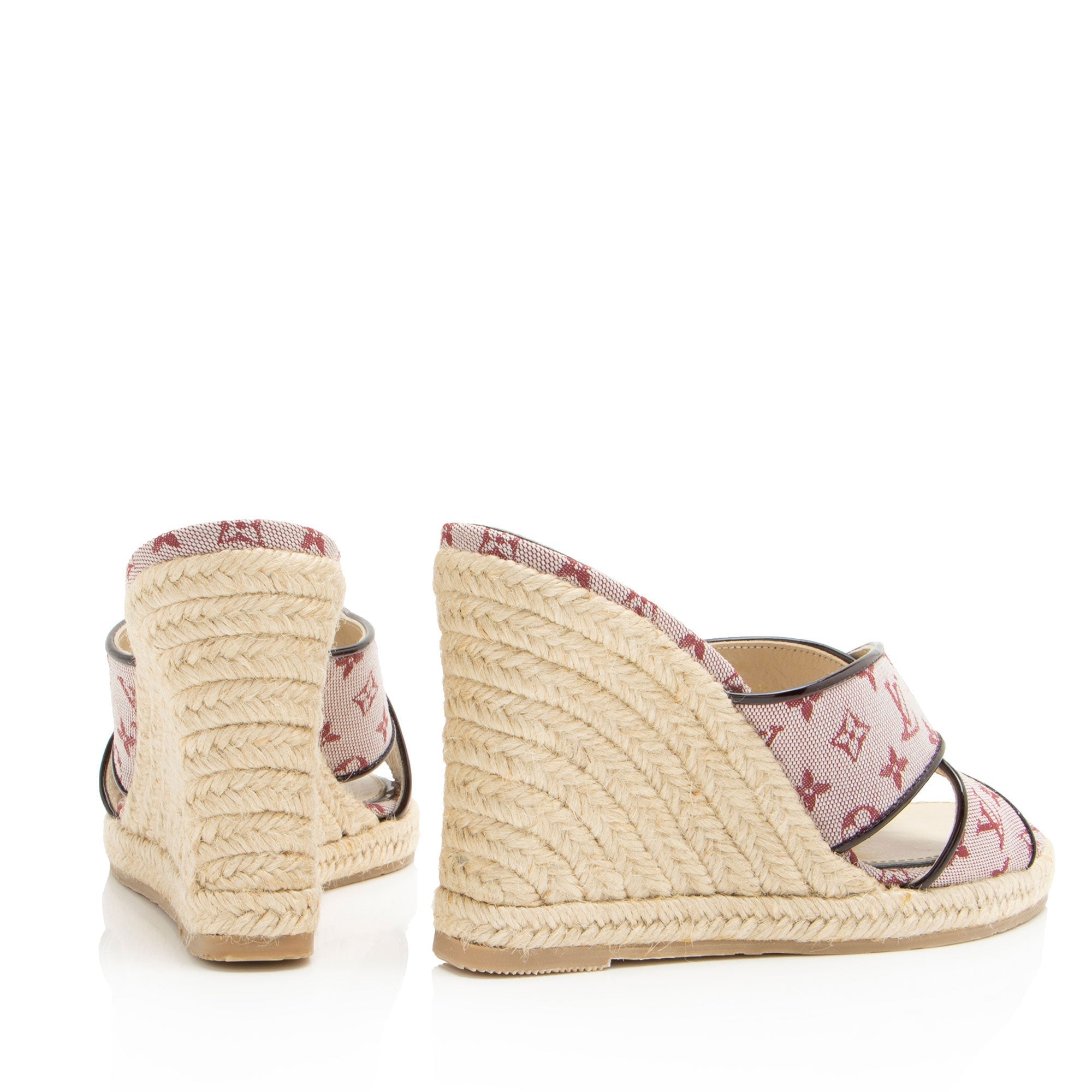 Louis Vuitton Monogram Idylle Espadrille Wedges - Size 6.5 / 36.5