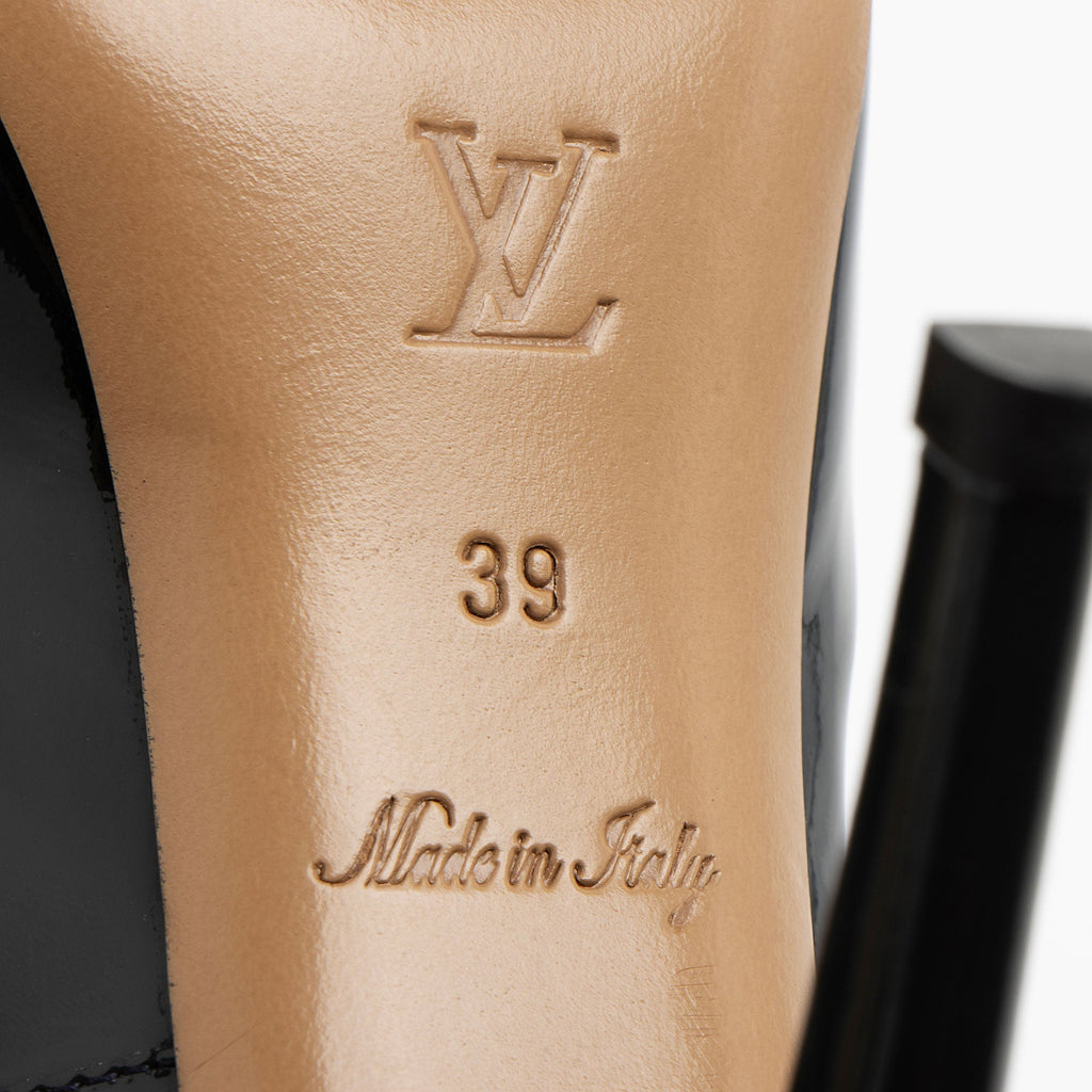 Louis Vuitton Patent Leather Monogram Idylle Buci Pumps - Size 9 / 39