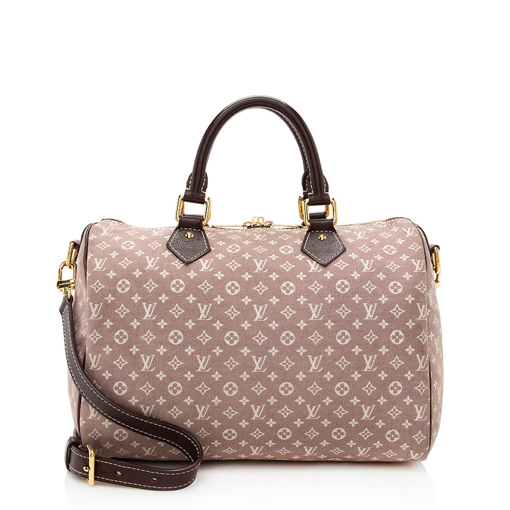 Louis Vuitton Monogram Idylle Speedy Bandouliere 30 Satchel (SHF-19858)