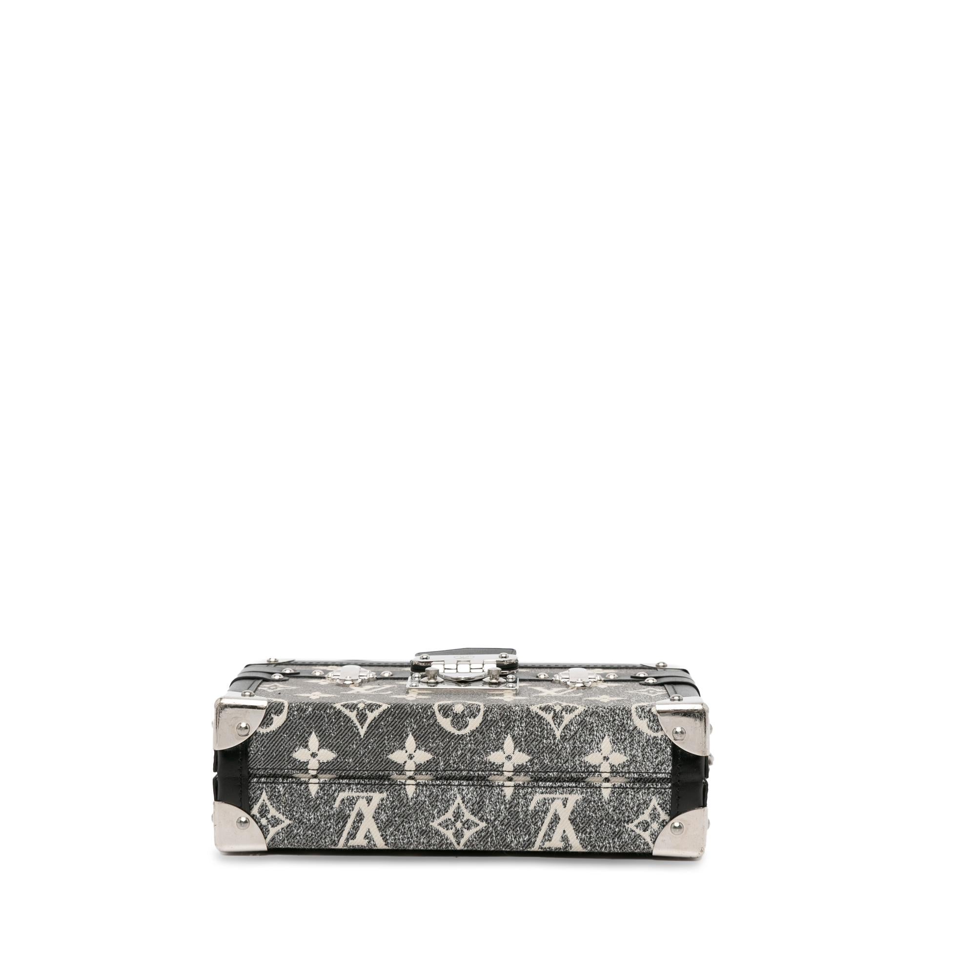 Louis Vuitton Monogram Jacquard Denim Petite Malle (SHG-BewcB2)