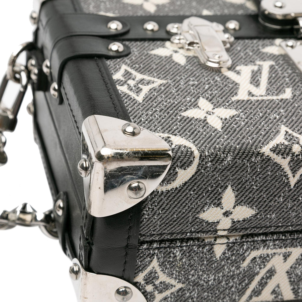 Louis Vuitton Monogram Jacquard Denim Petite Malle (SHG-BewcB2)