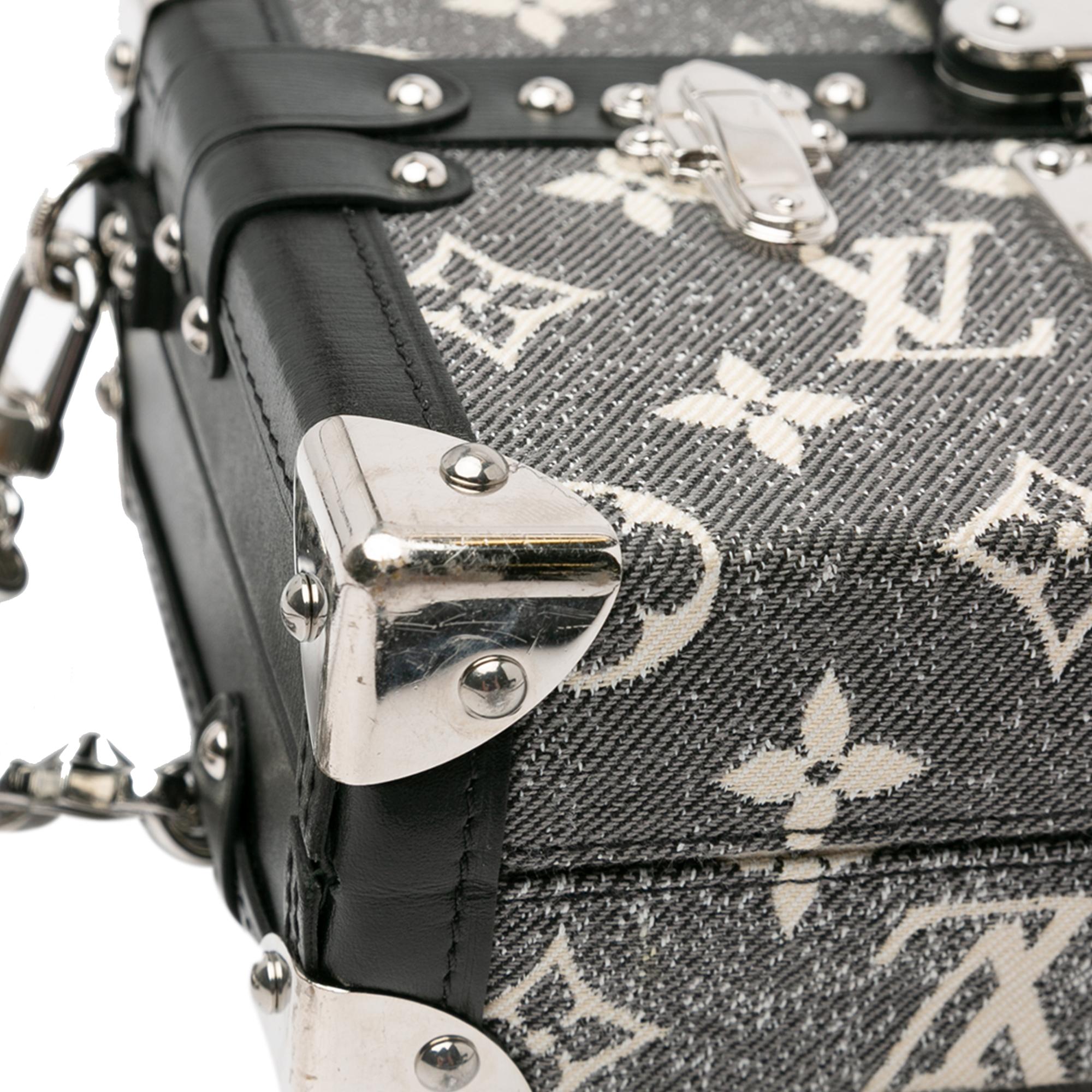 Louis Vuitton Monogram Jacquard Denim Petite Malle (SHG-BewcB2)
