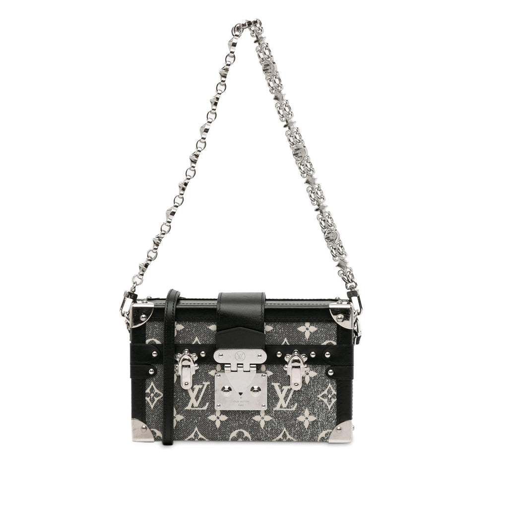 Louis Vuitton Monogram Jacquard Denim Petite Malle (SHG-BewcB2)