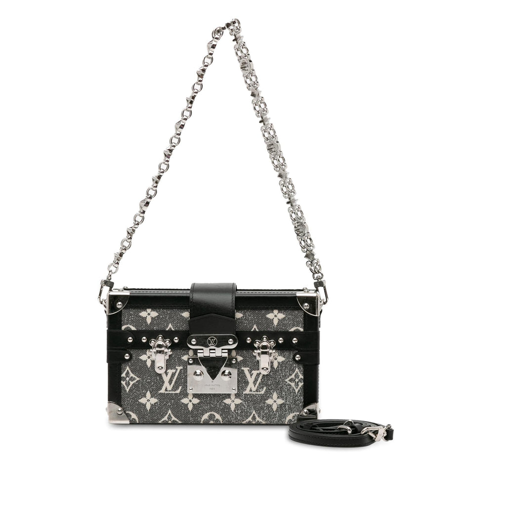 Louis Vuitton Monogram Jacquard Denim Petite Malle (SHG-BewcB2)