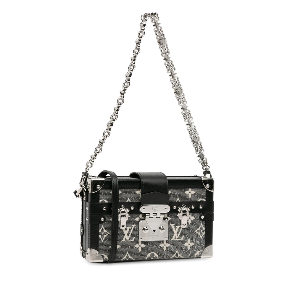 Louis Vuitton Monogram Jacquard Denim Petite Malle (SHG-BewcB2)