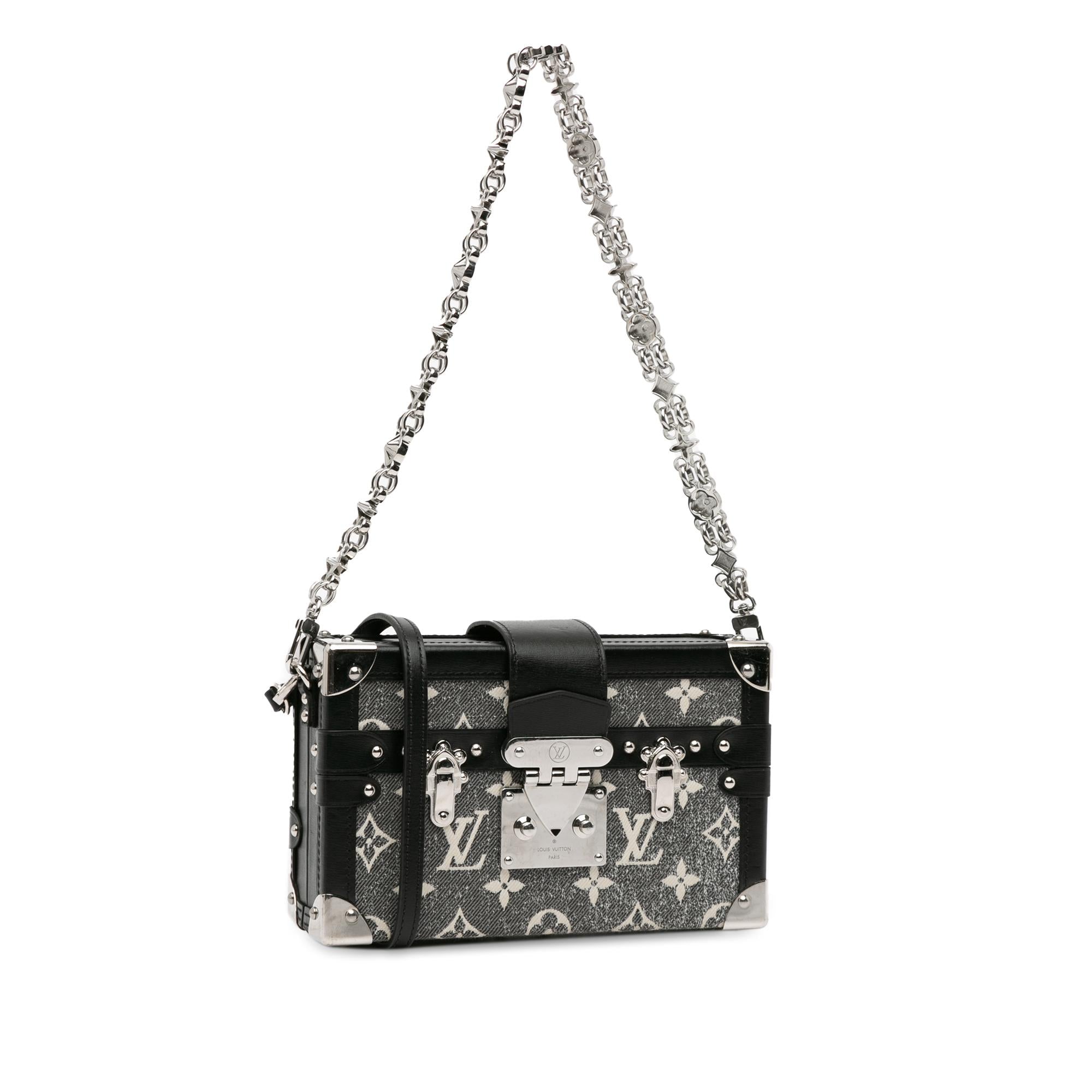 Louis Vuitton Monogram Jacquard Denim Petite Malle (SHG-BewcB2)