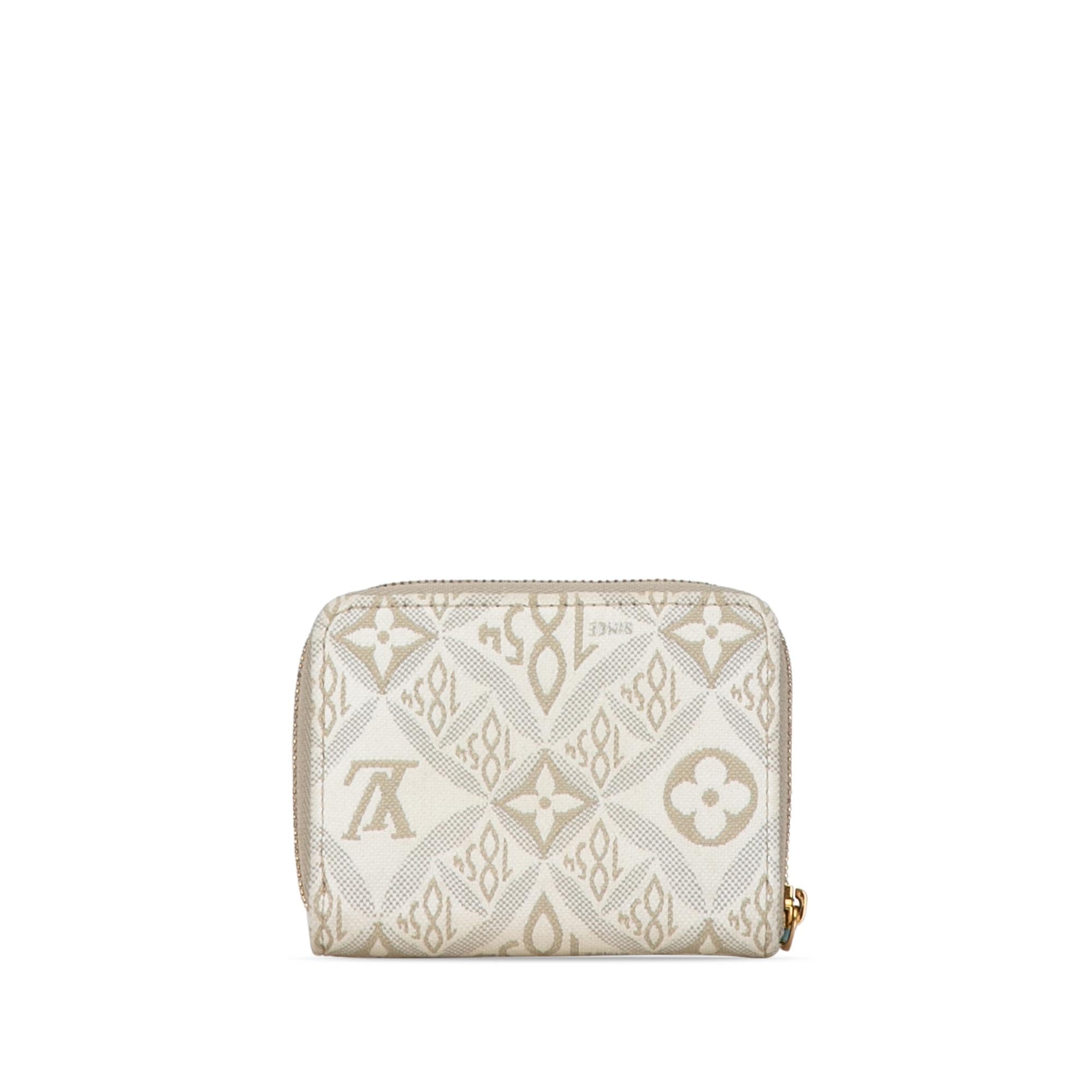 Louis Vuitton Monogram Jacquard Since 1854 Zippy Coin Purse (SHG-yeL3nc)