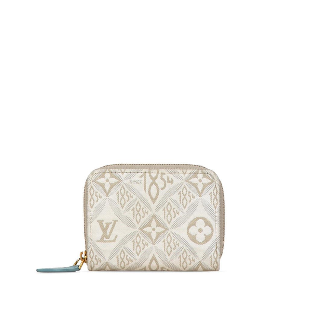 Louis Vuitton Monogram Jacquard Since 1854 Zippy Coin Purse (SHG-yeL3nc)