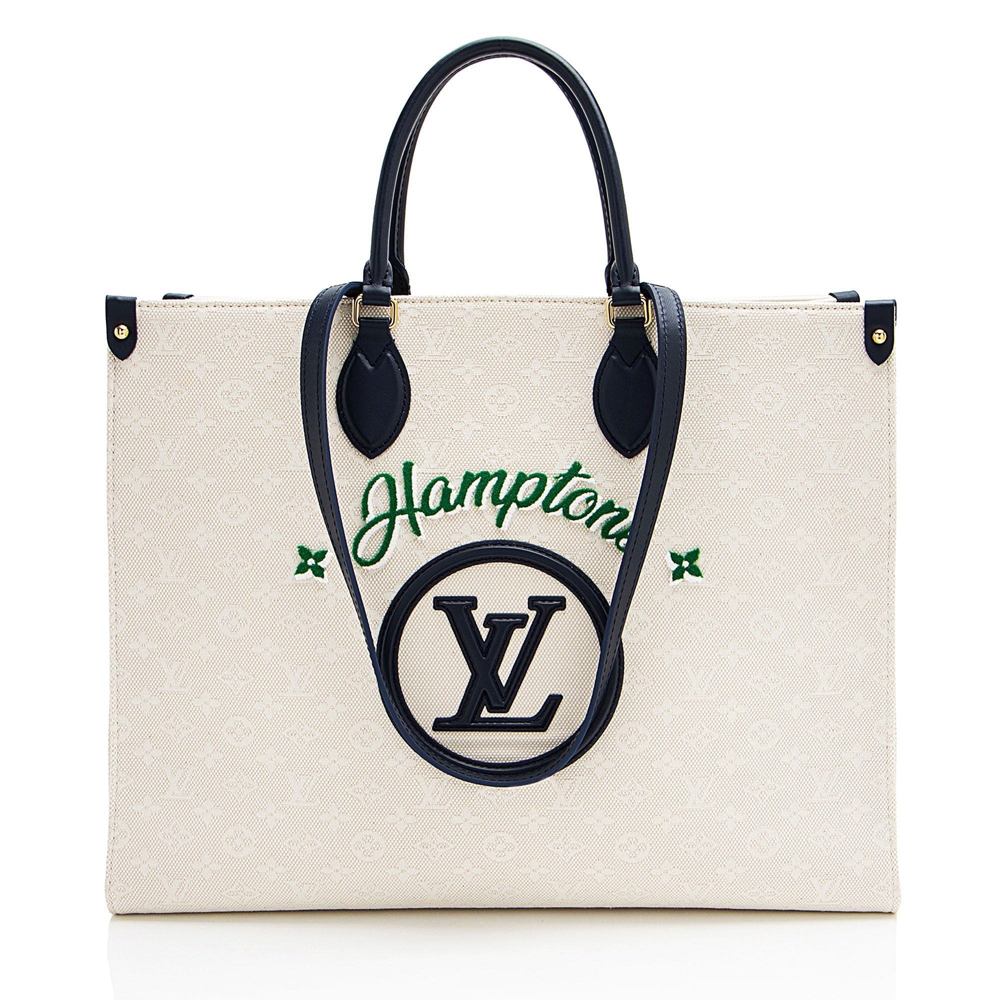 Louis Vuitton Monogram Jacquard Tuffetage Hamptons Onthego GM Tote