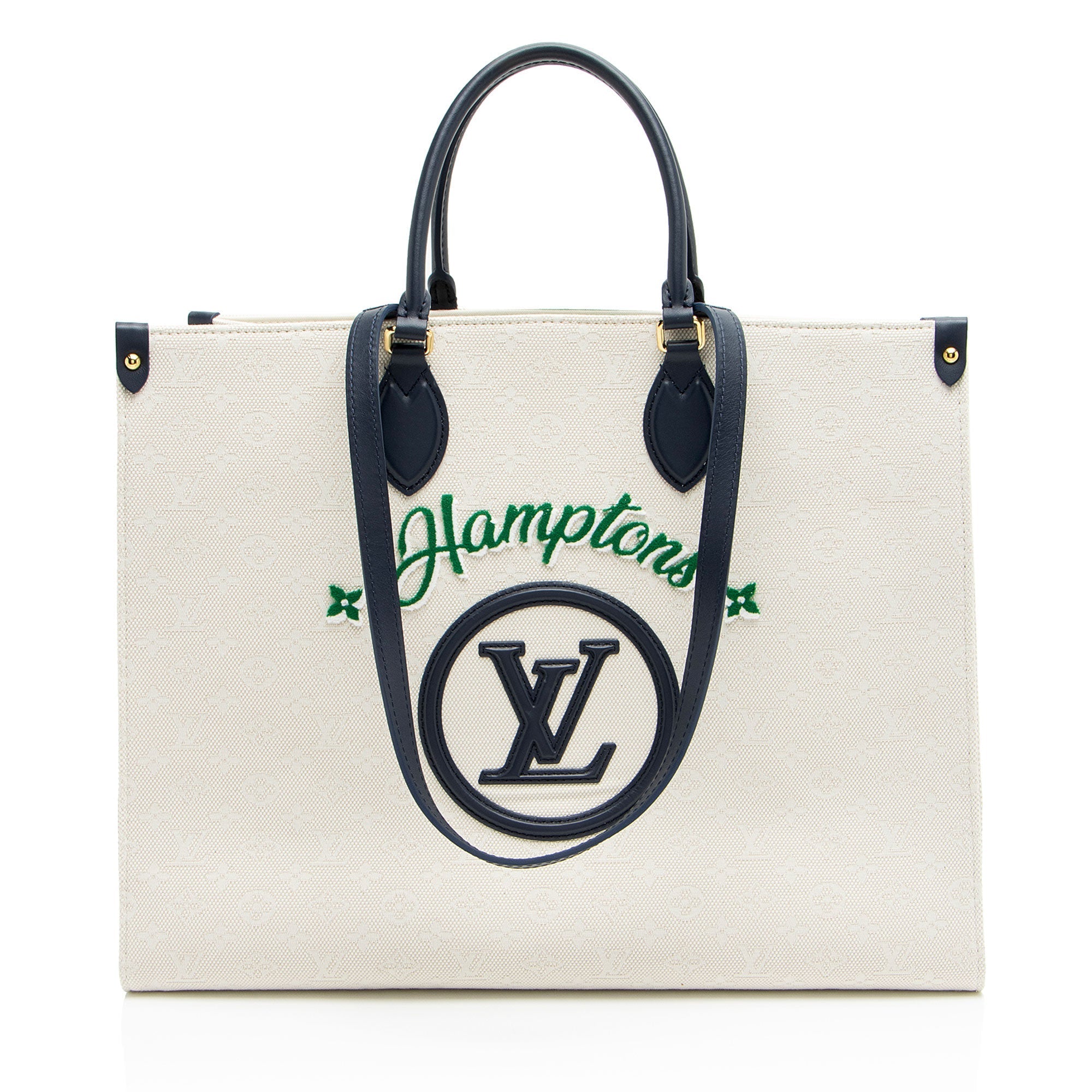 Louis Vuitton Monogram Jacquard Tuffetage Hamptons Onthego GM Tote