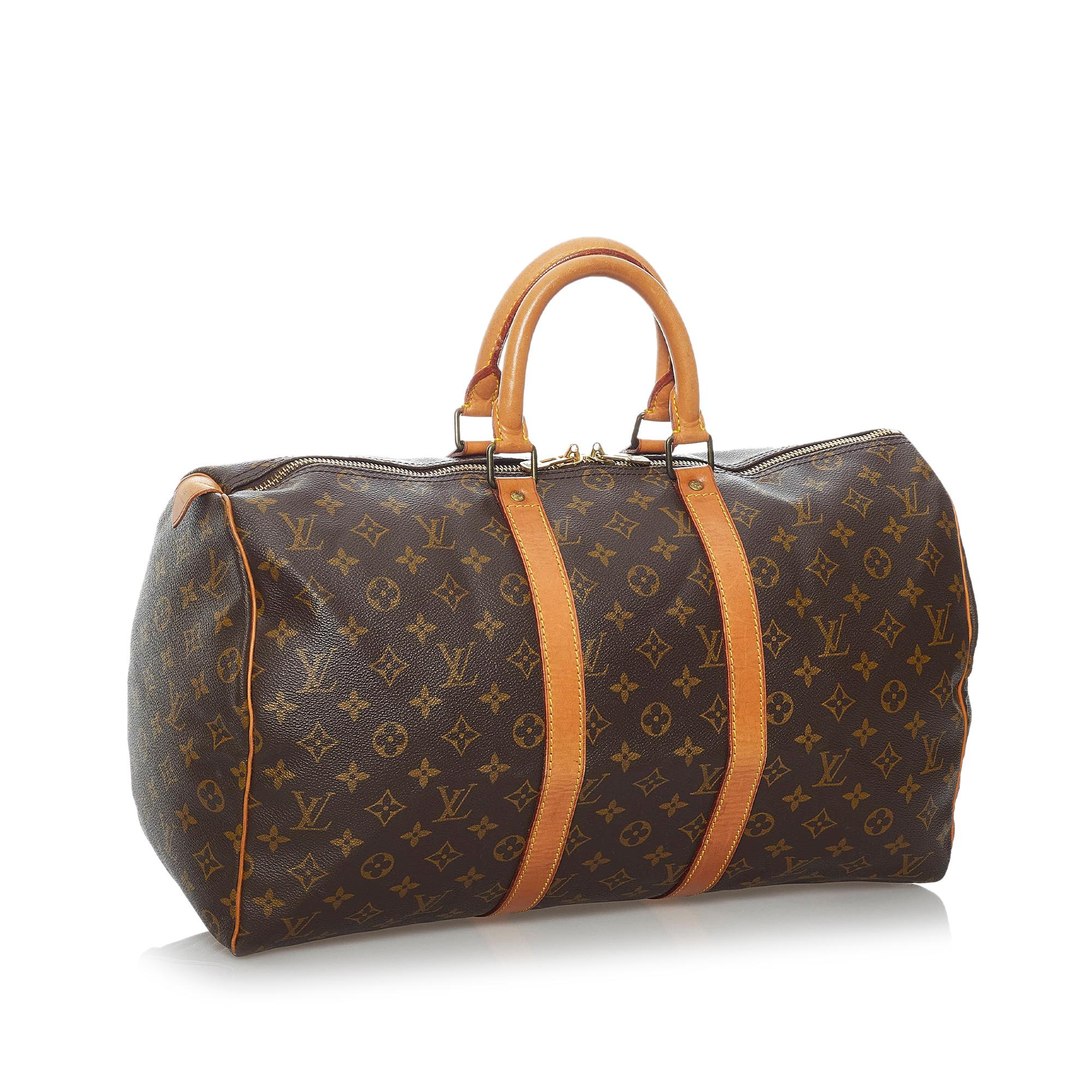 Louis Vuitton Monogram Keepall 45 (SHG-29532)