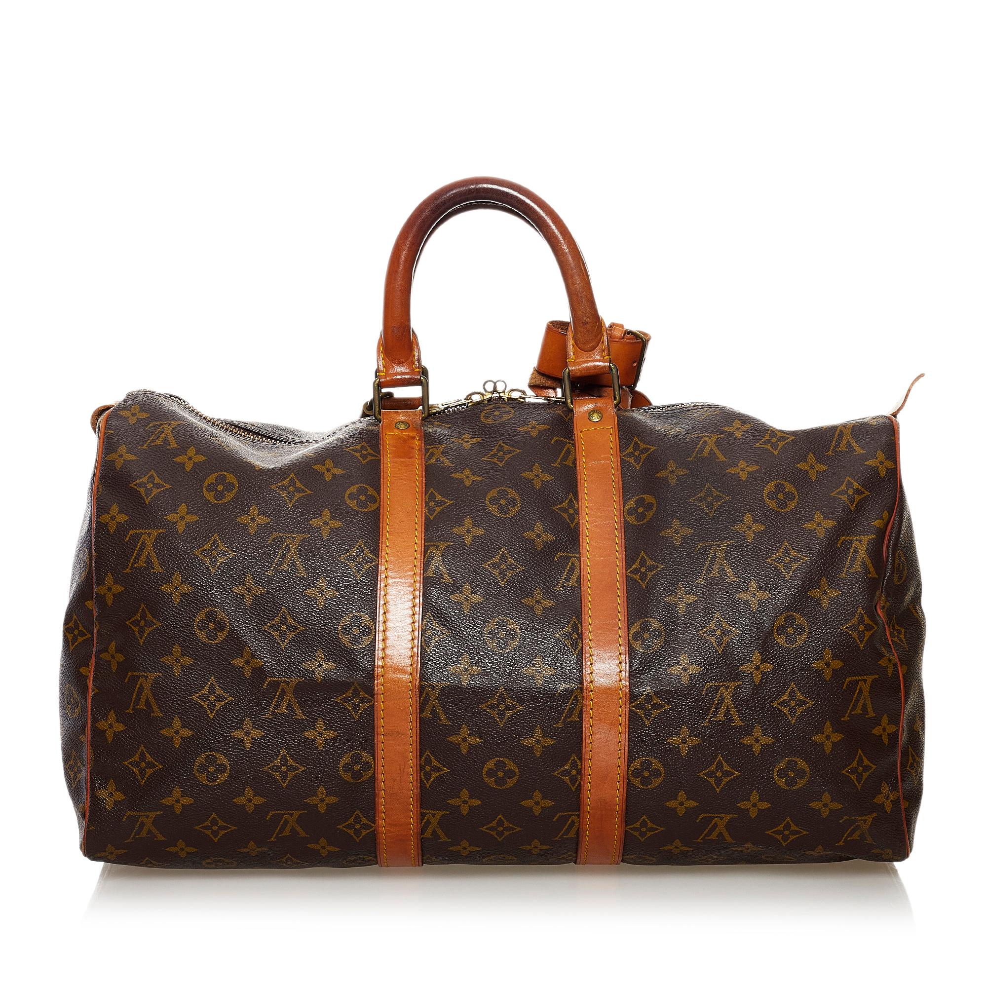Louis Vuitton Monogram Keepall 45 (SHG-34130)