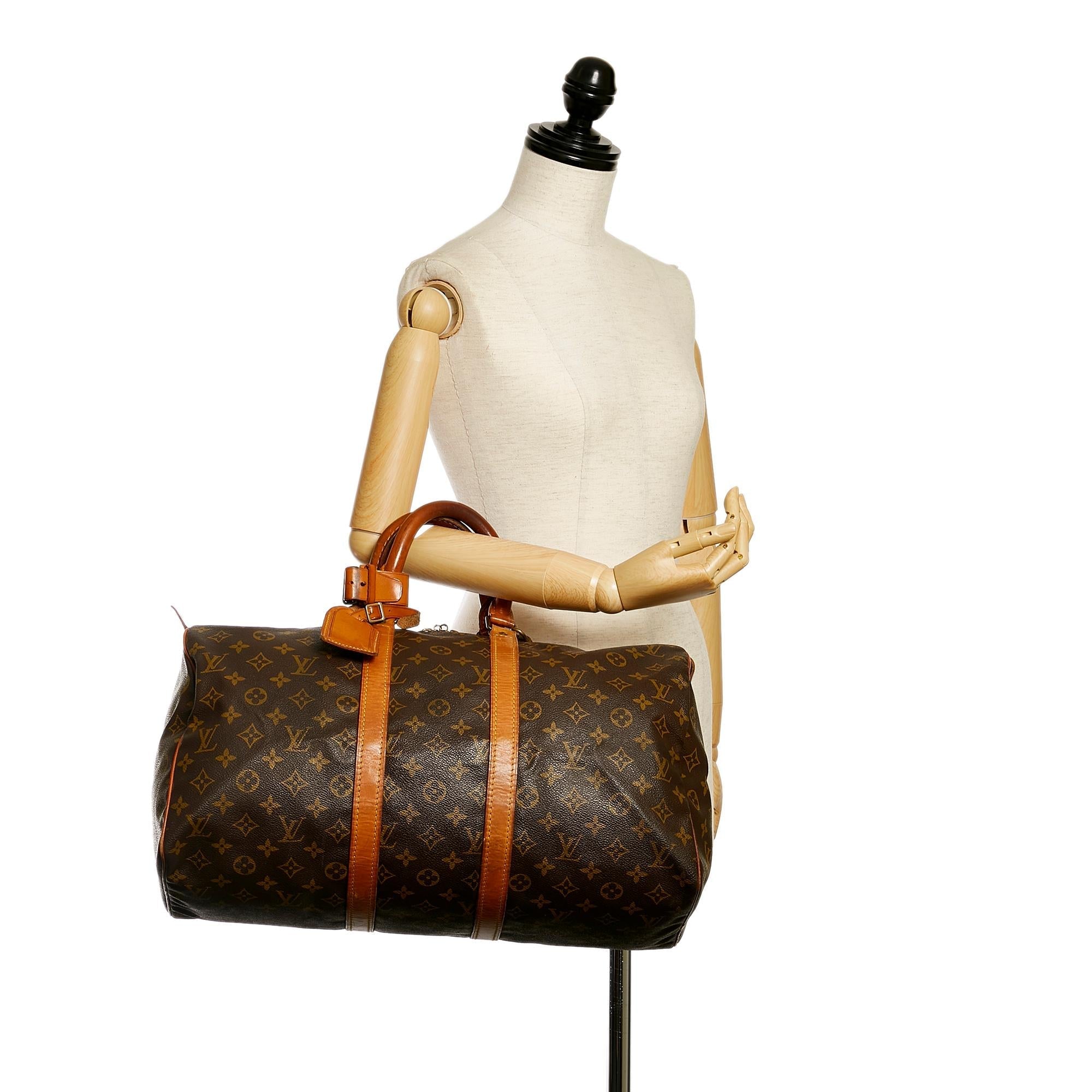 Louis Vuitton Monogram Keepall 45 (SHG-34130)