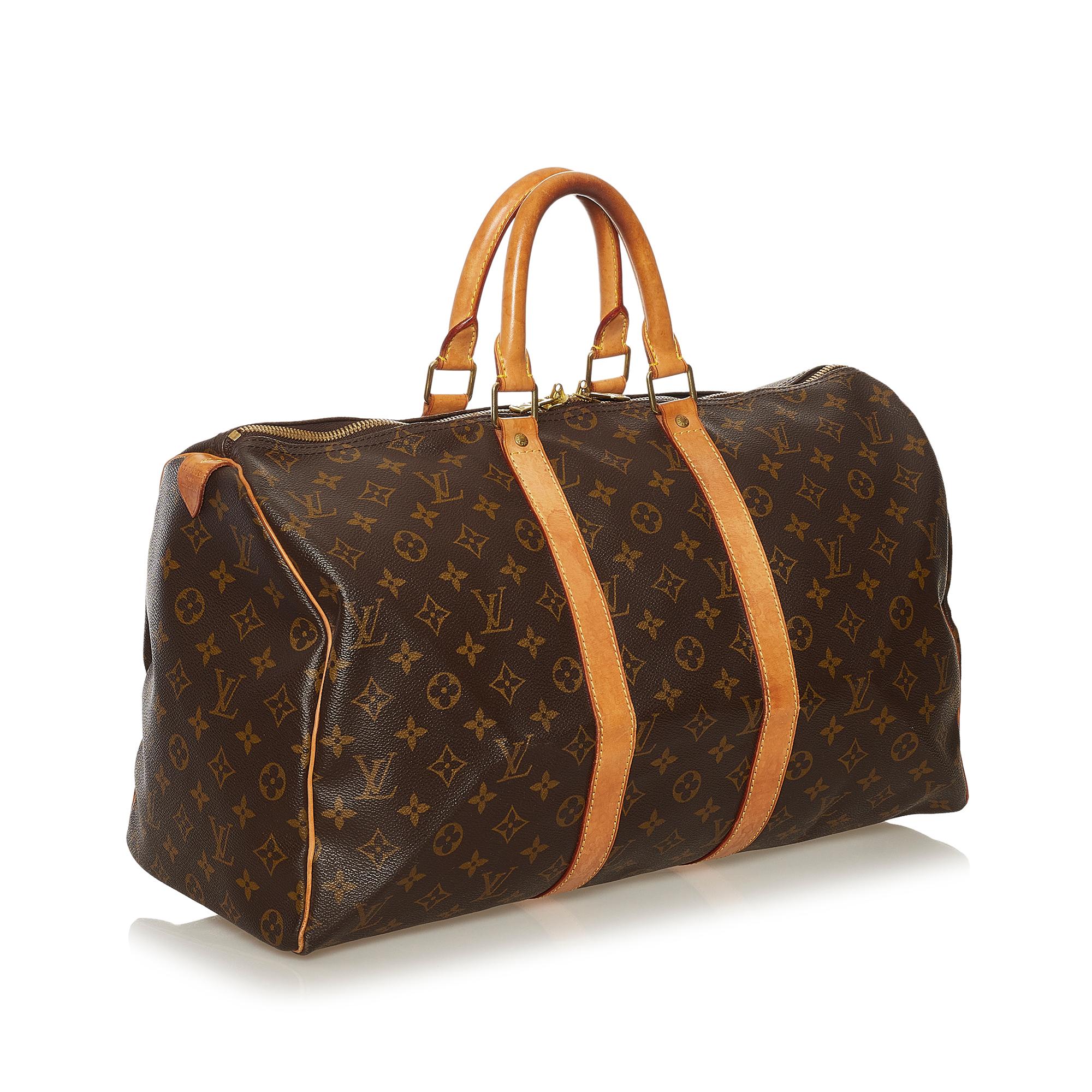 Louis Vuitton Monogram Keepall 45 (SHG-34931)
