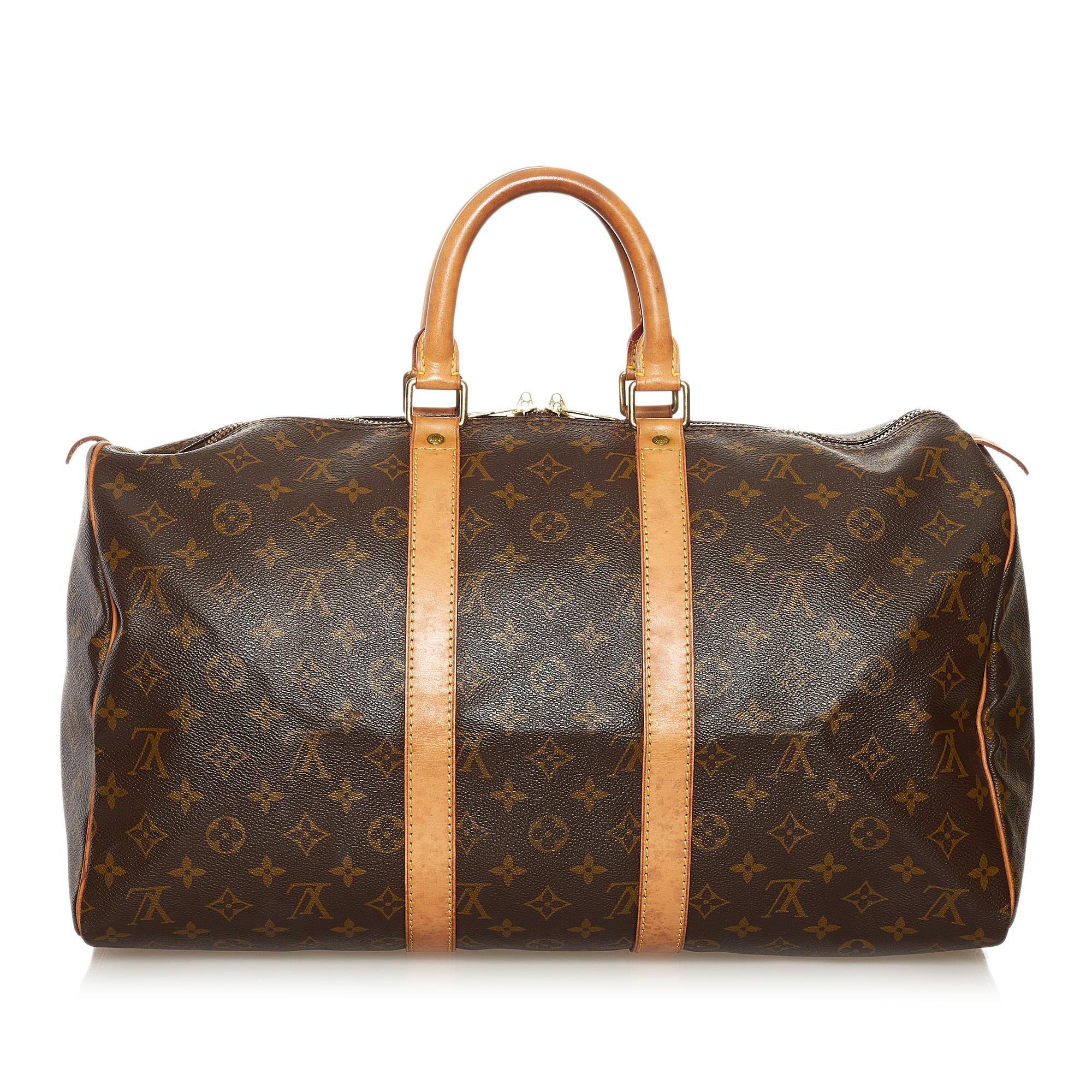 Louis Vuitton Monogram Keepall 45 (SHG-35199)