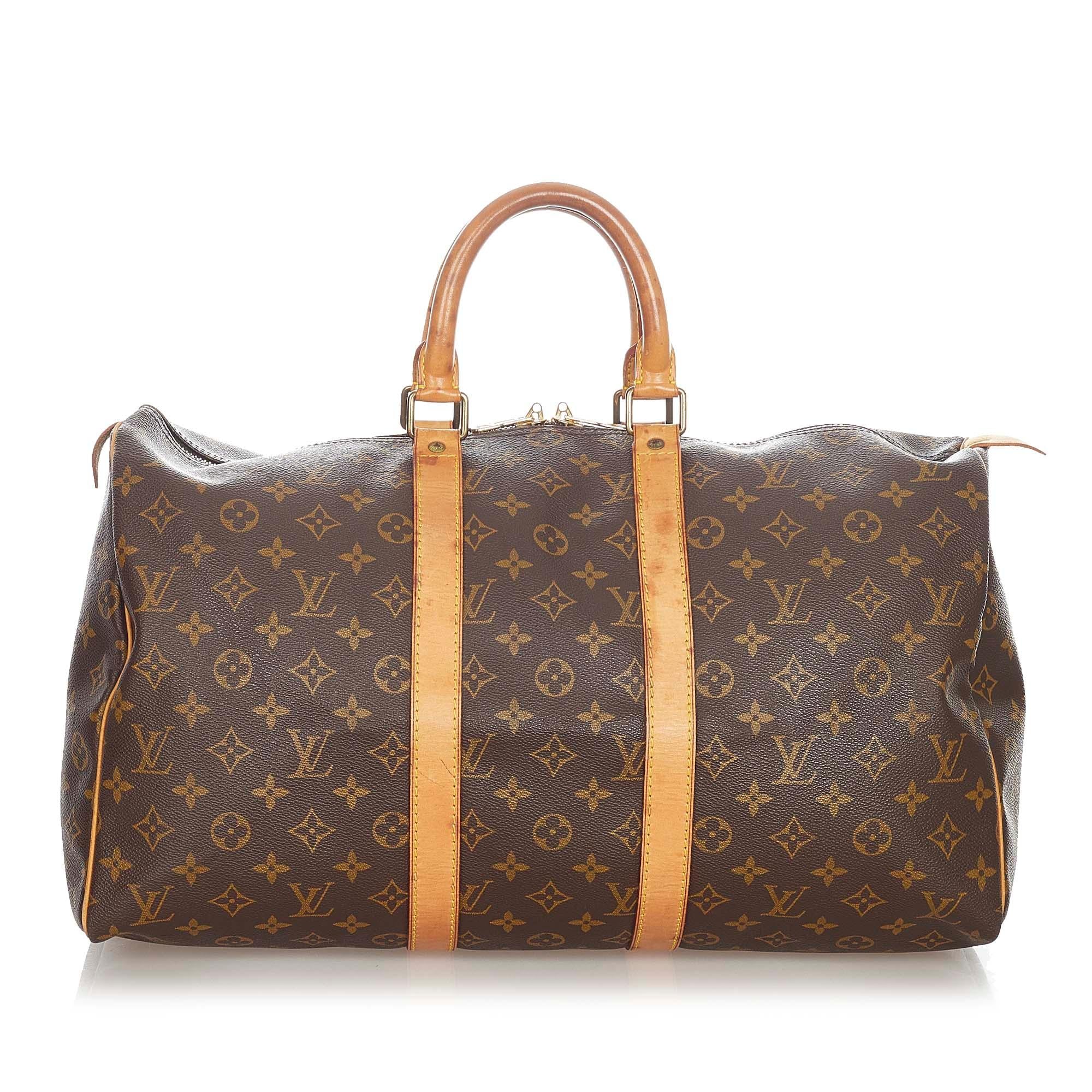 Louis Vuitton Monogram Keepall 45 (SHG-36350)