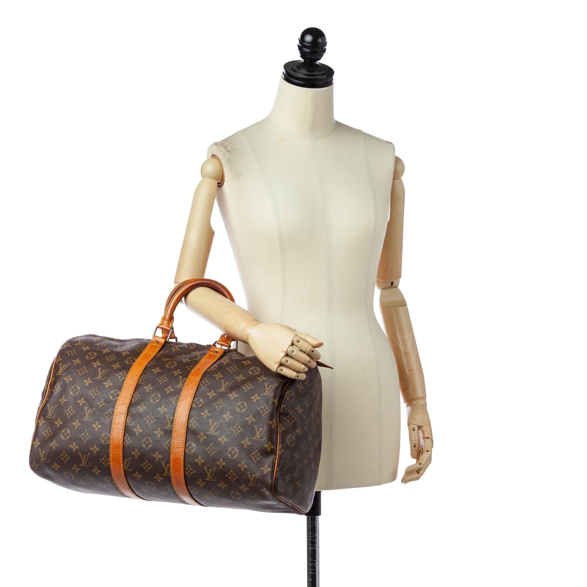 Louis Vuitton Monogram Keepall 45 (SHG-36621)