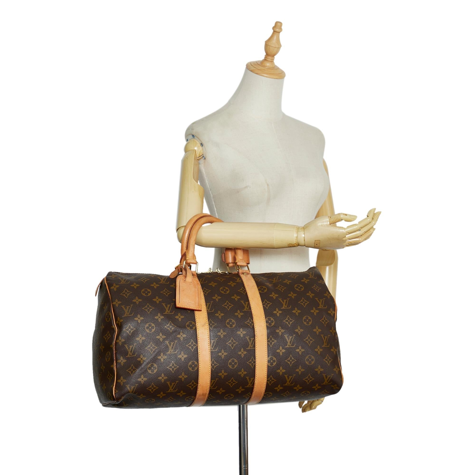 Louis Vuitton Monogram Keepall 45 (SHG-TbBeop)