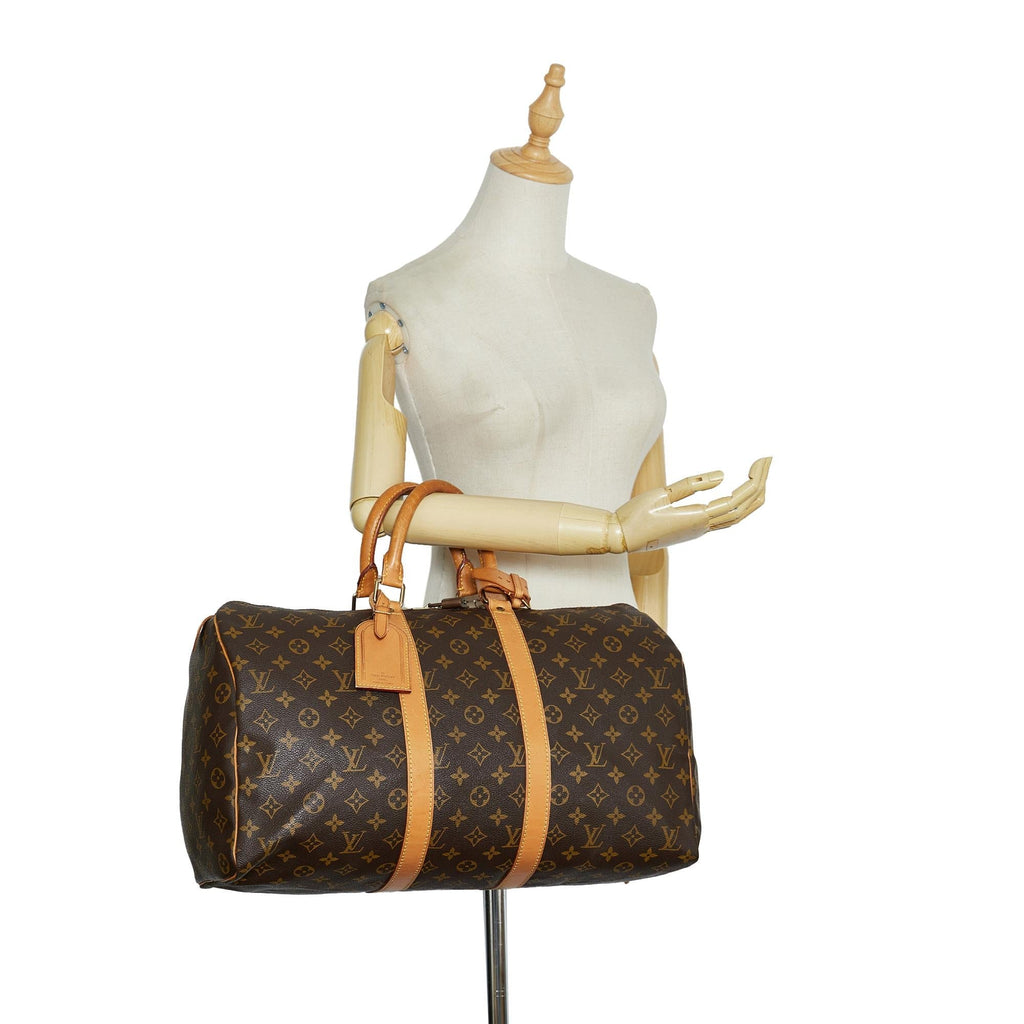 Louis Vuitton Monogram Keepall 45 (SHG-8eyuZJ)