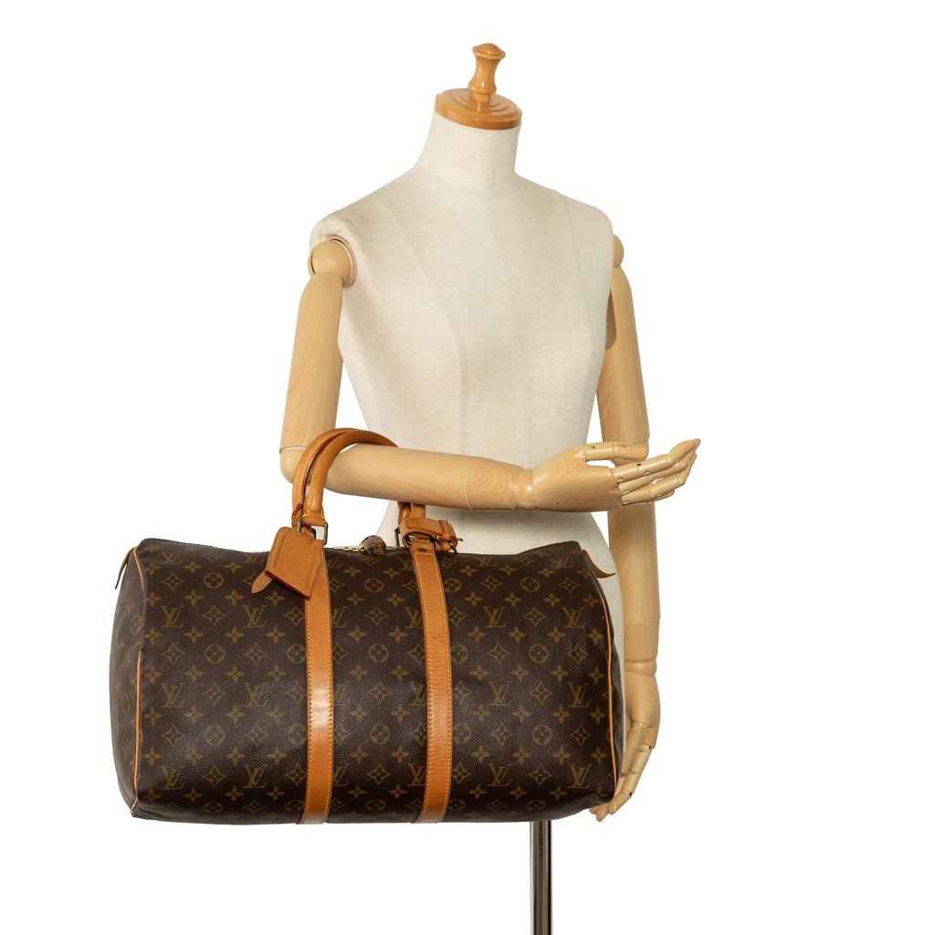 Louis Vuitton Monogram Keepall 45 (SHG-MeJBXF)