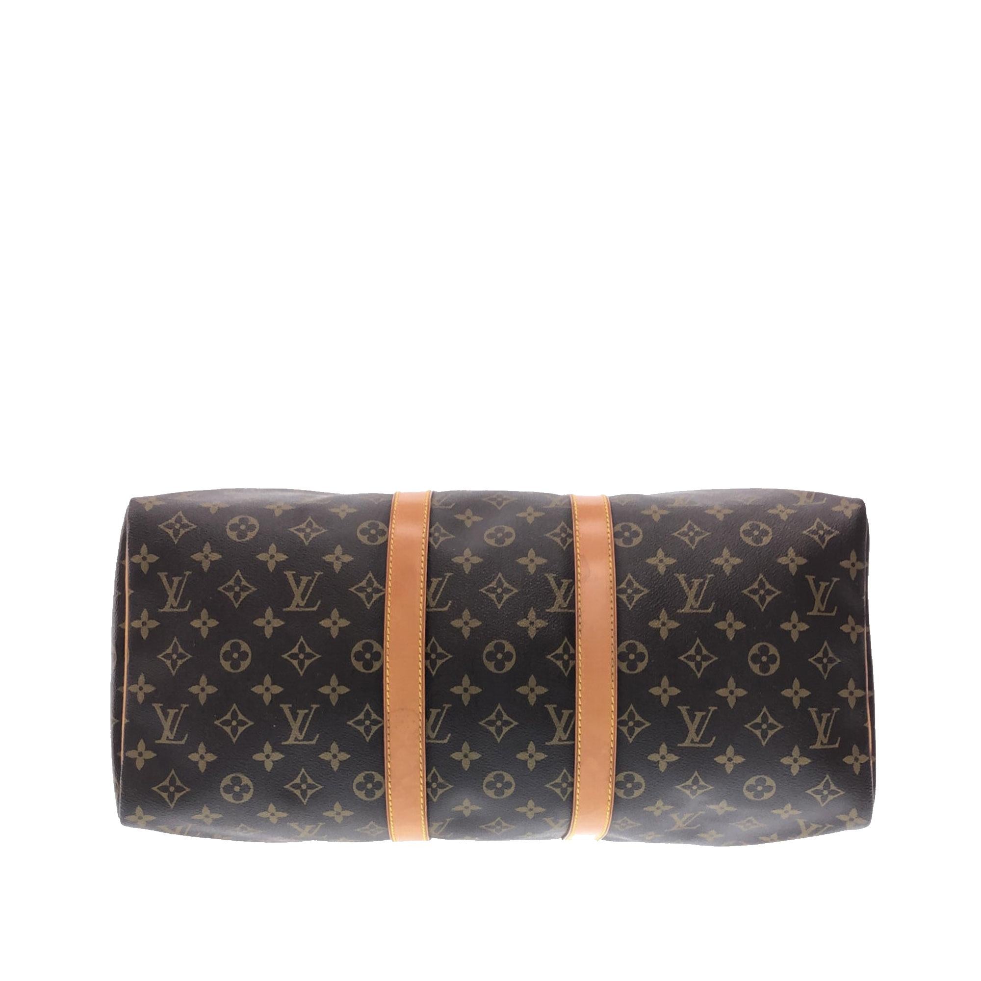 Louis Vuitton Monogram Keepall 45 (SHG-FheCHi)