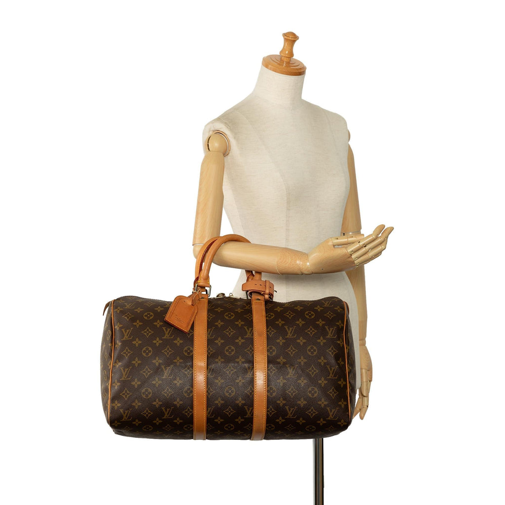 Louis Vuitton Monogram Keepall 45 (SHG-60740B)
