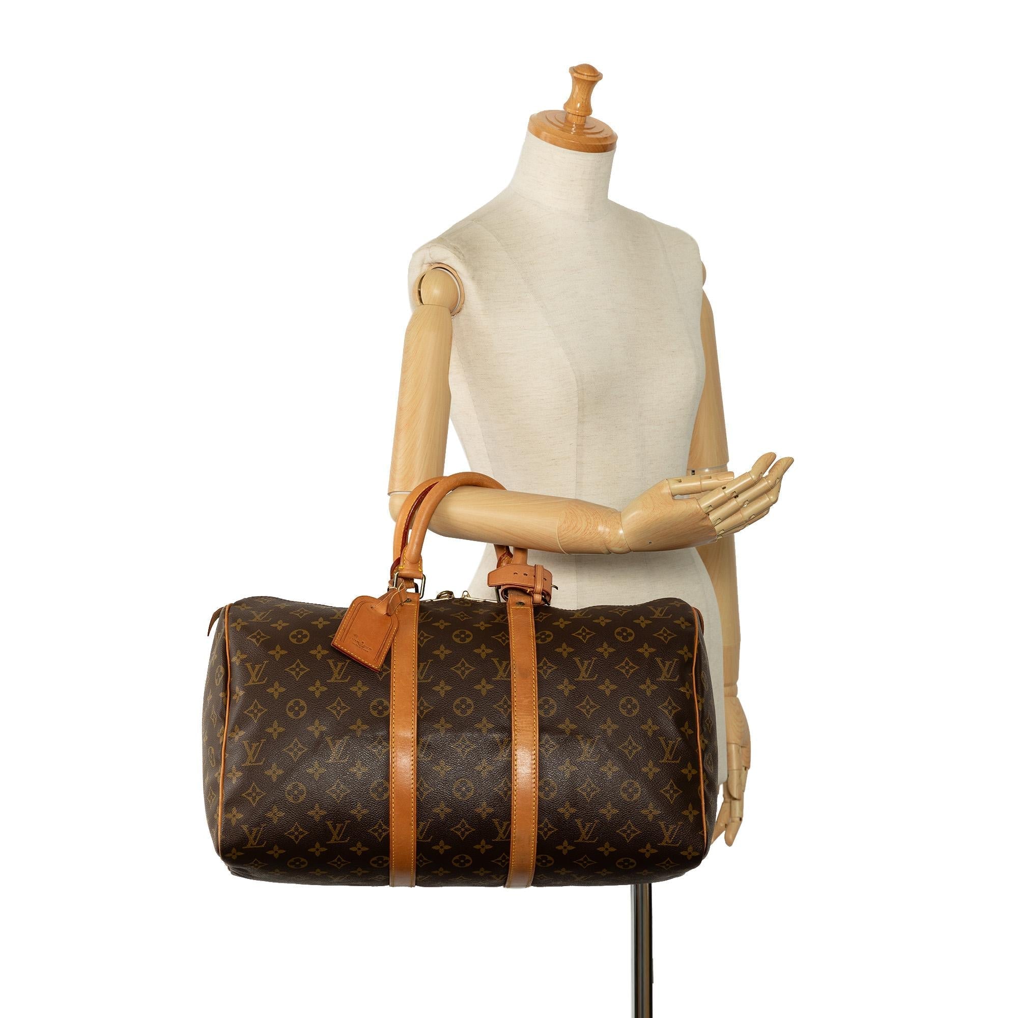 Louis Vuitton Monogram Keepall 45 (SHG-60740B)