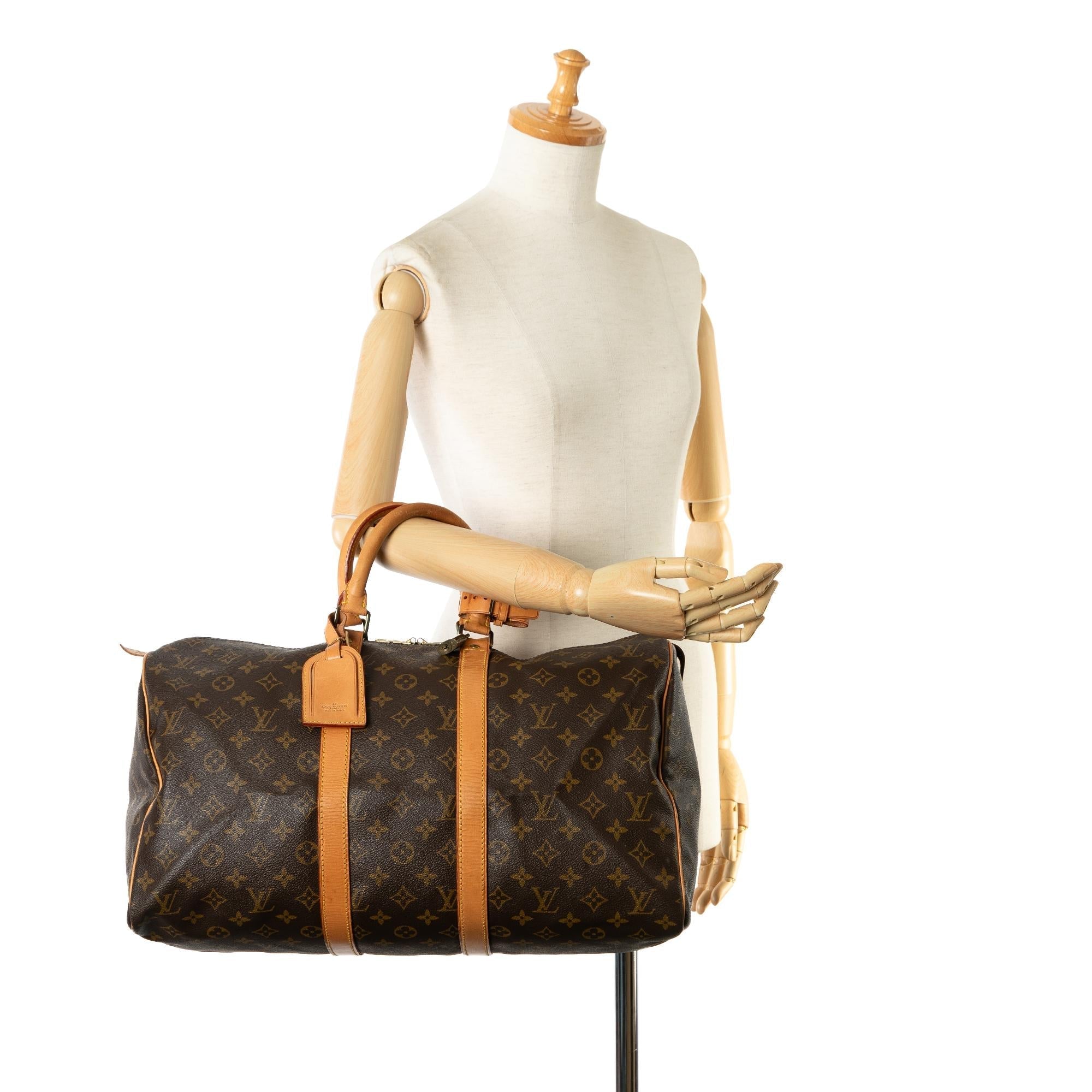 Louis Vuitton Monogram Keepall 45 (SHG-3meL4F)